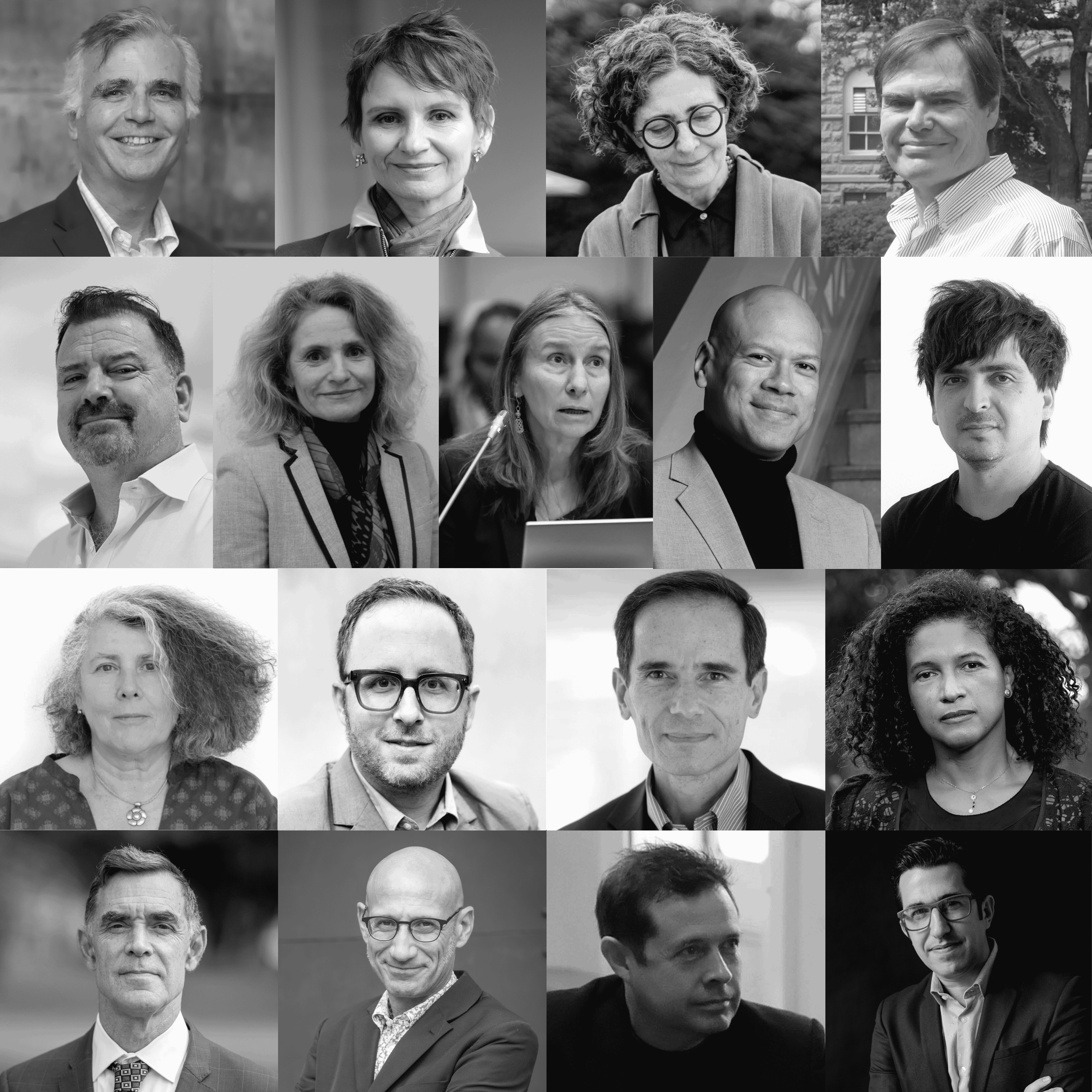 Headshots of 17 speakers and moderators for Water Paradoxes Symposium.