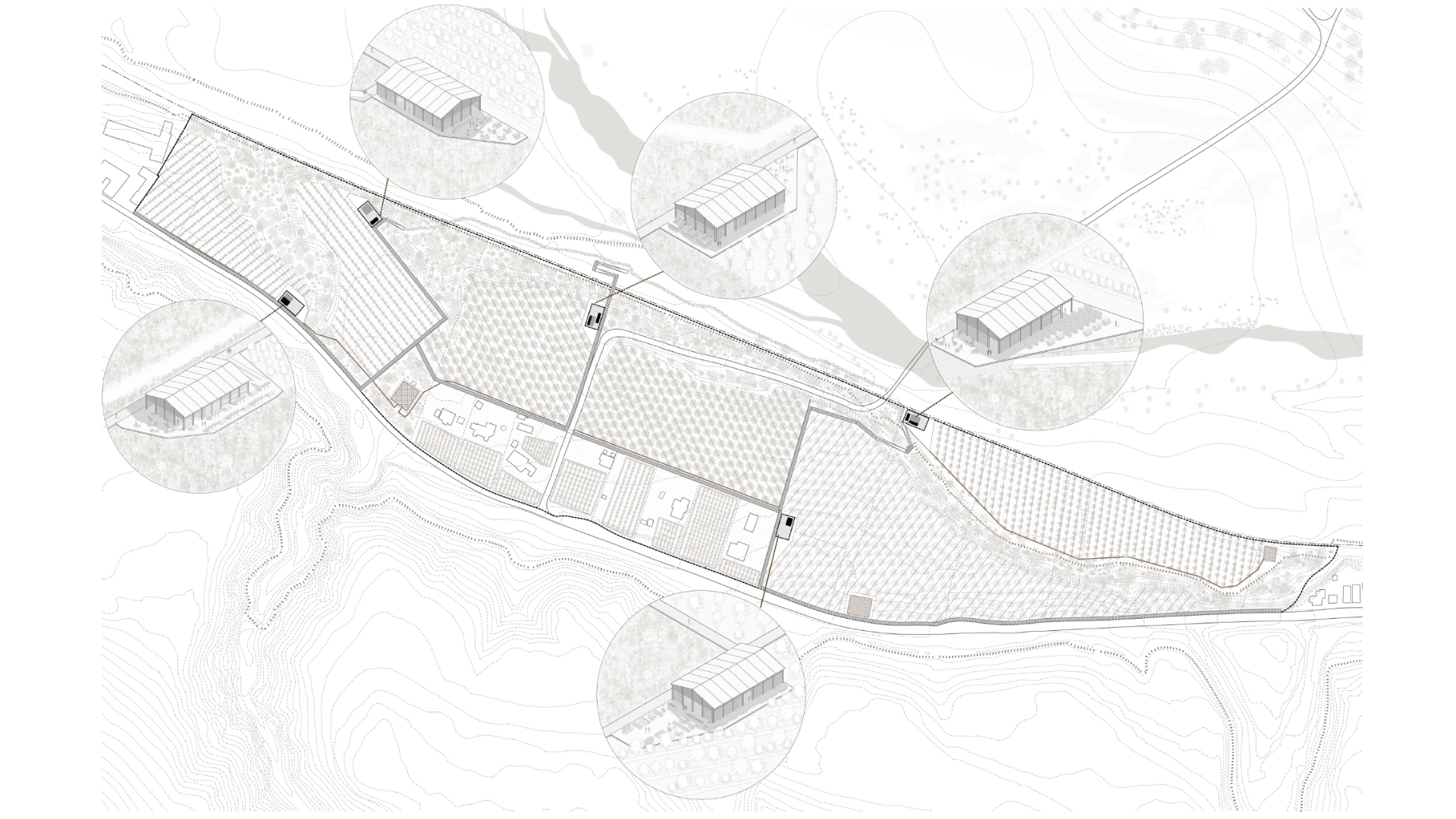 Site map with details by Max Kaplan.
