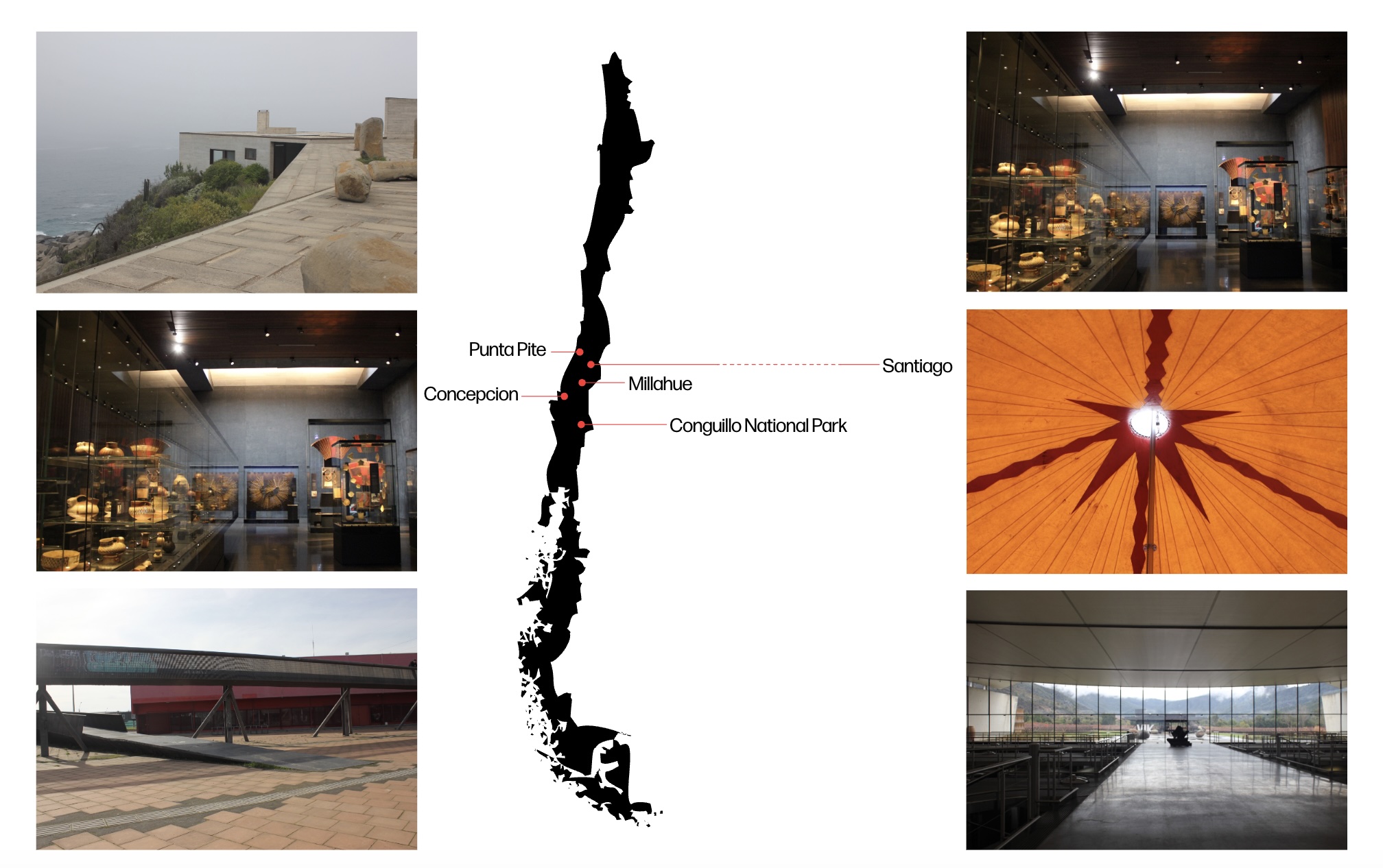 Map and images of chile