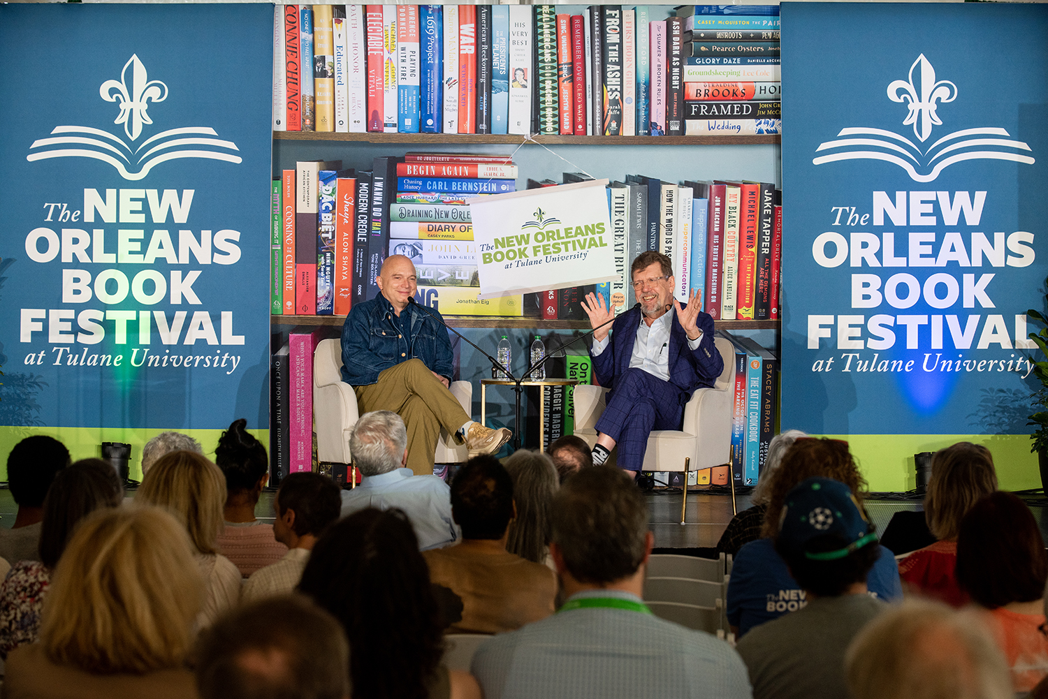 shot of stage at book fest 