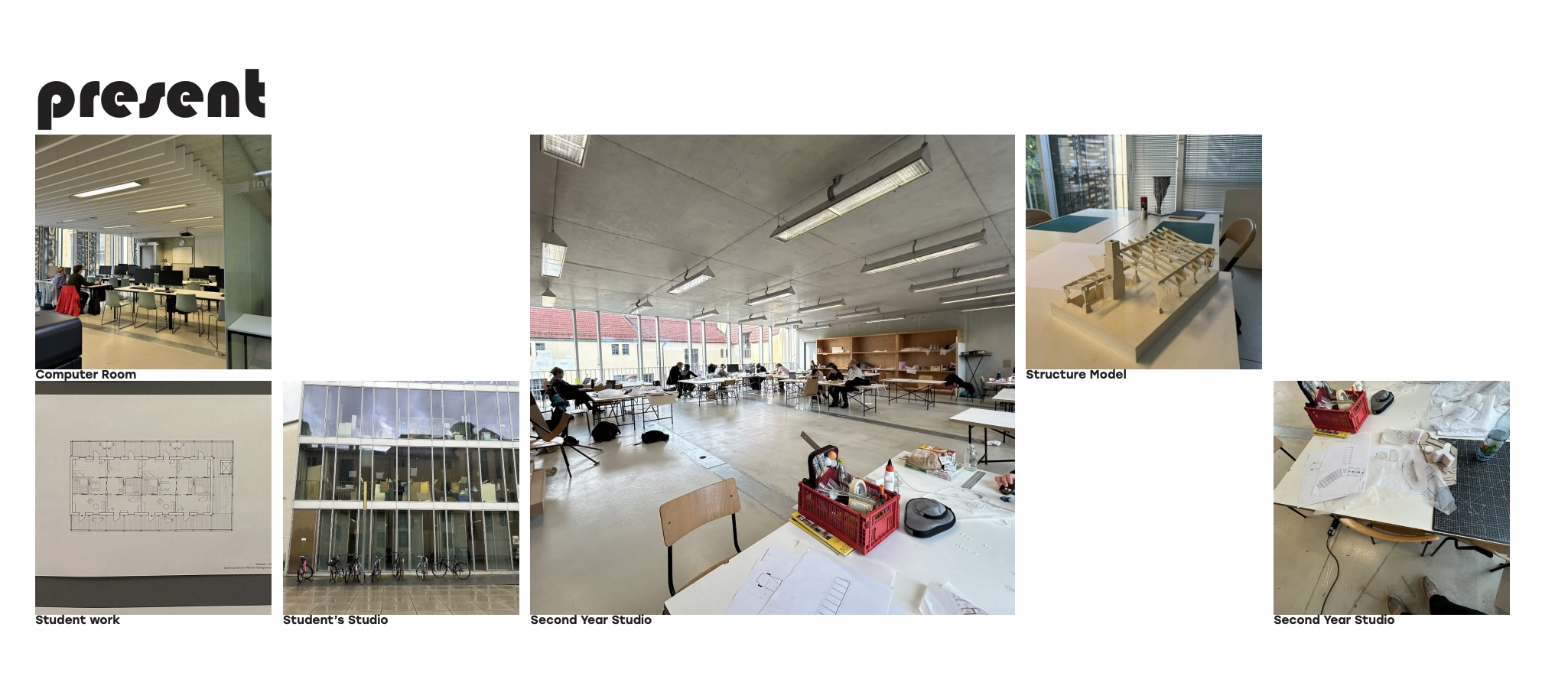 a collection of images from a bauhaus studio