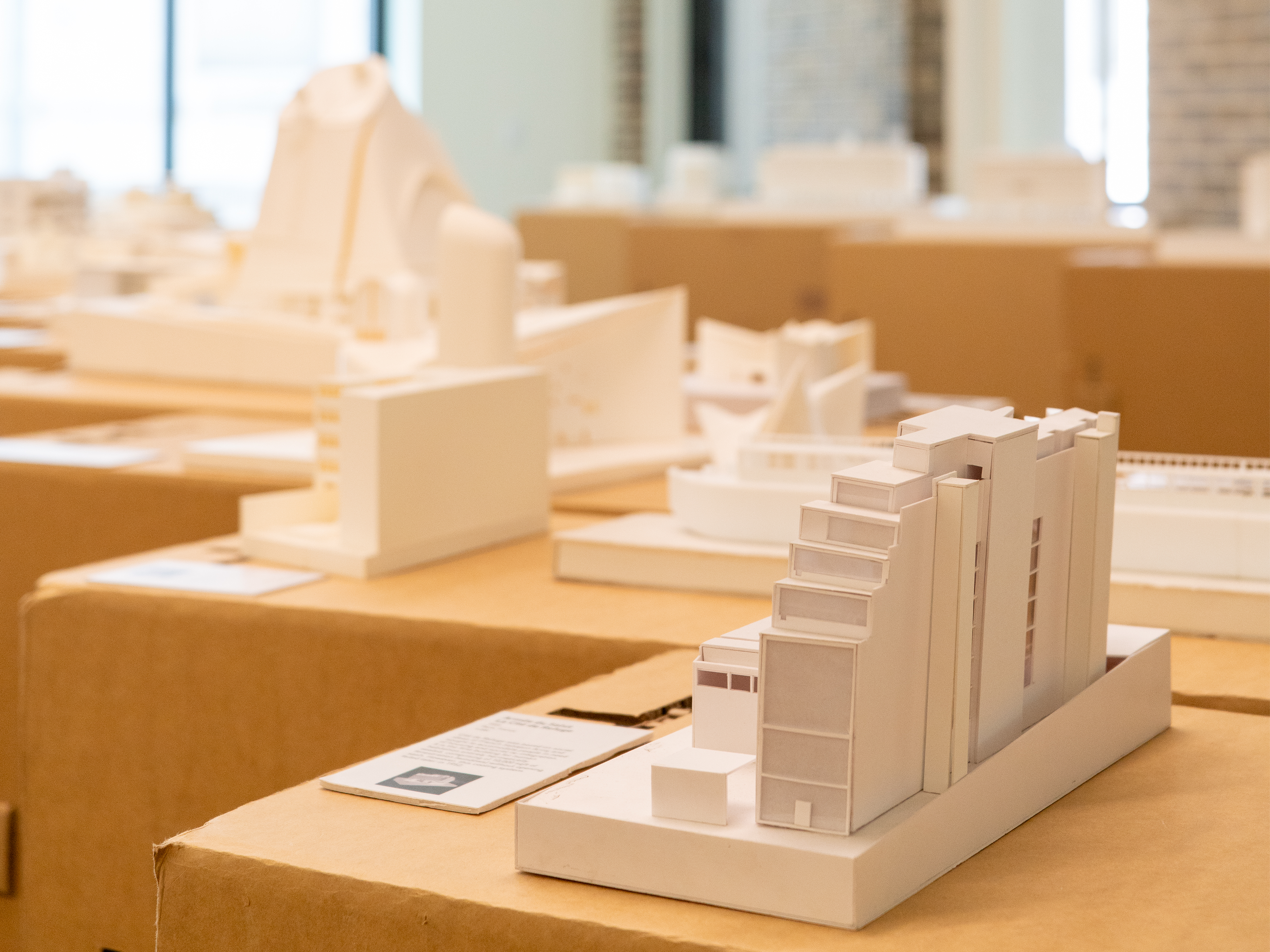 Le Corbusier models on display