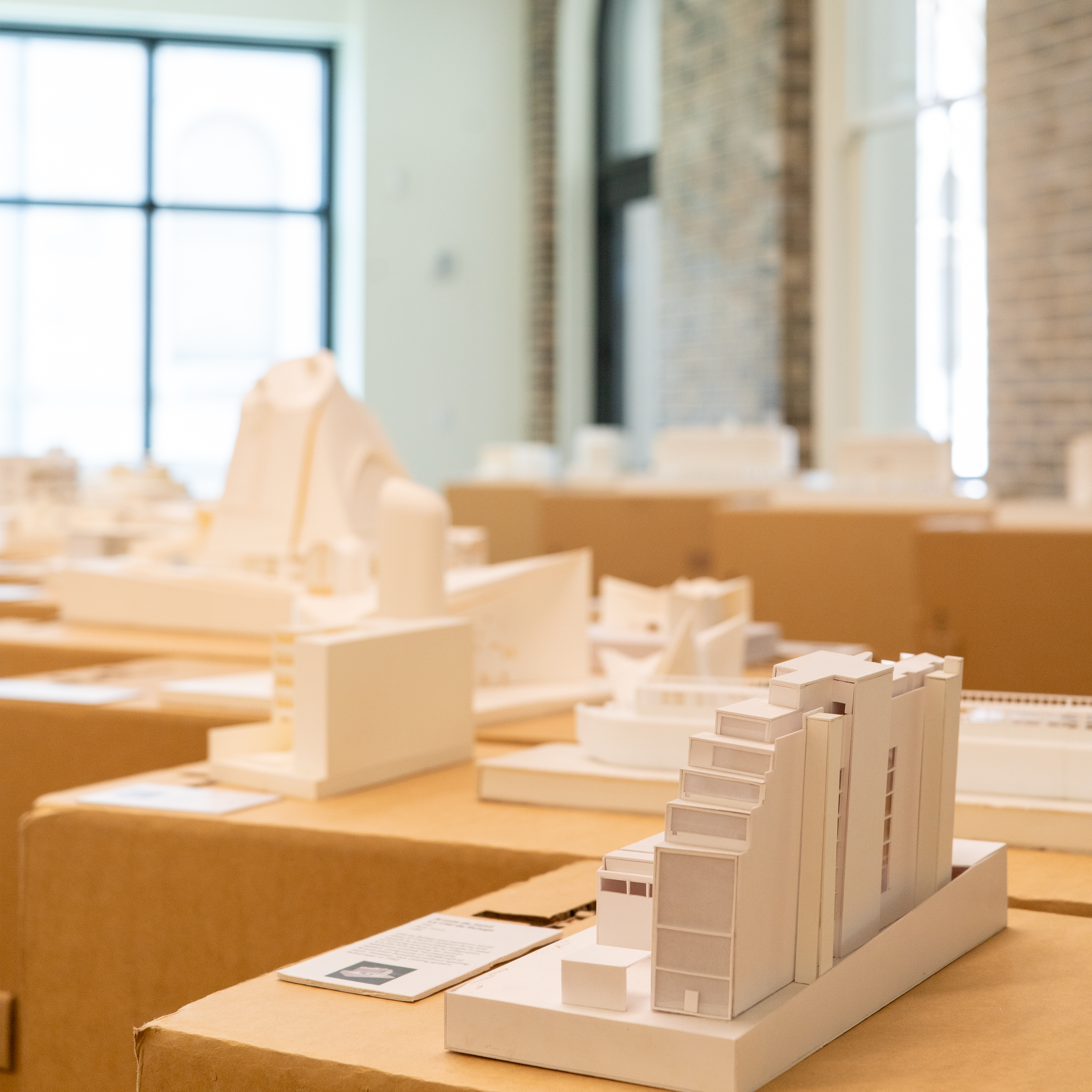 Le Corbusier models on display