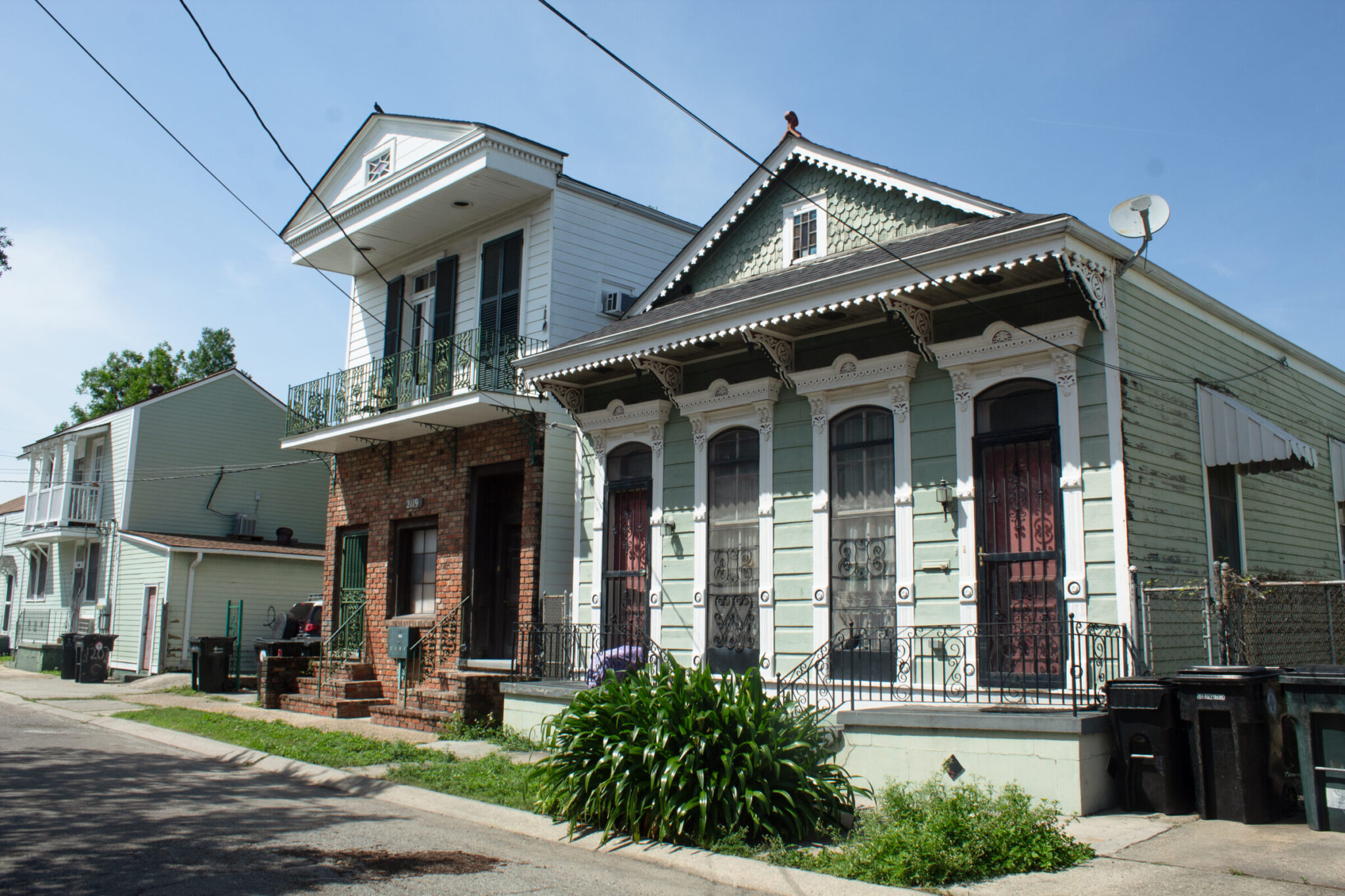 Houses on Governor Nicholls Street in Treme on Thursday, May 15, 2025. Credit: John Gray / Verite News