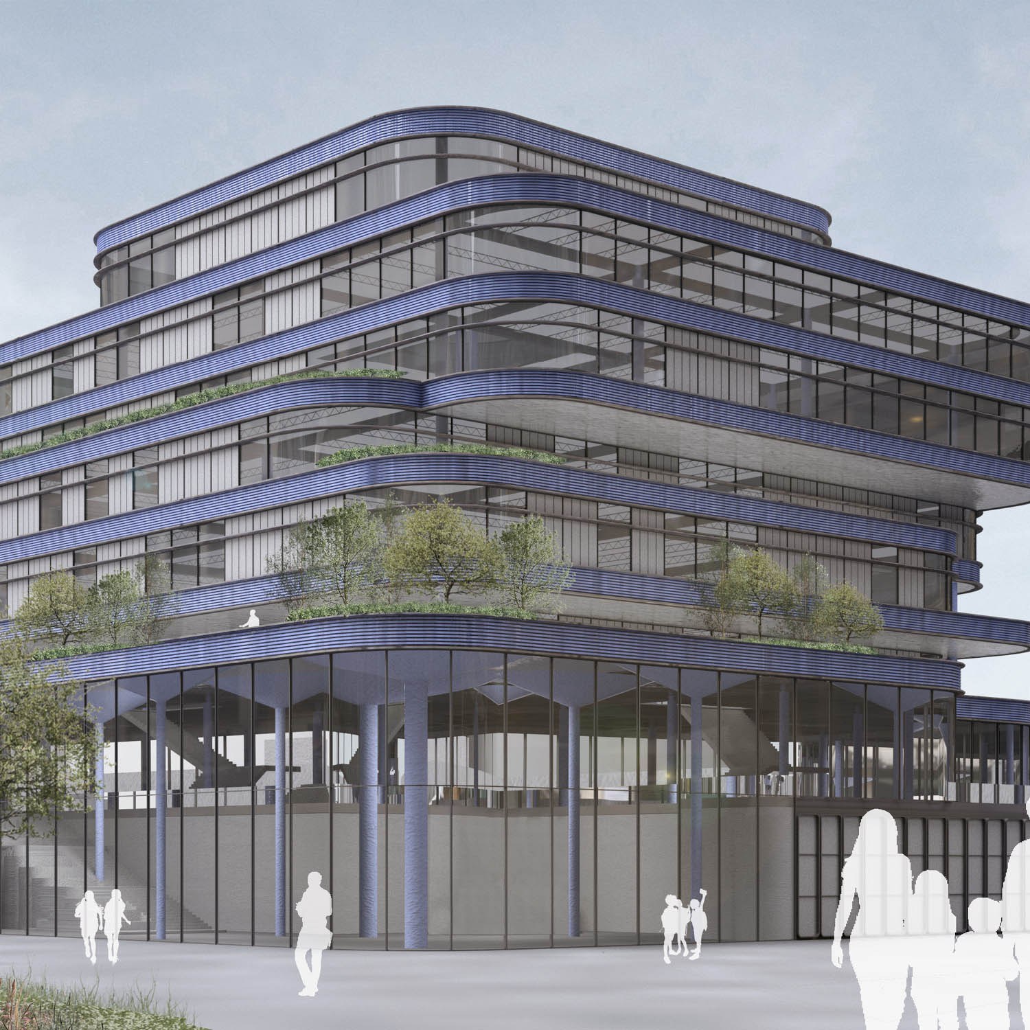 research thesis architecture Front facing building mock up