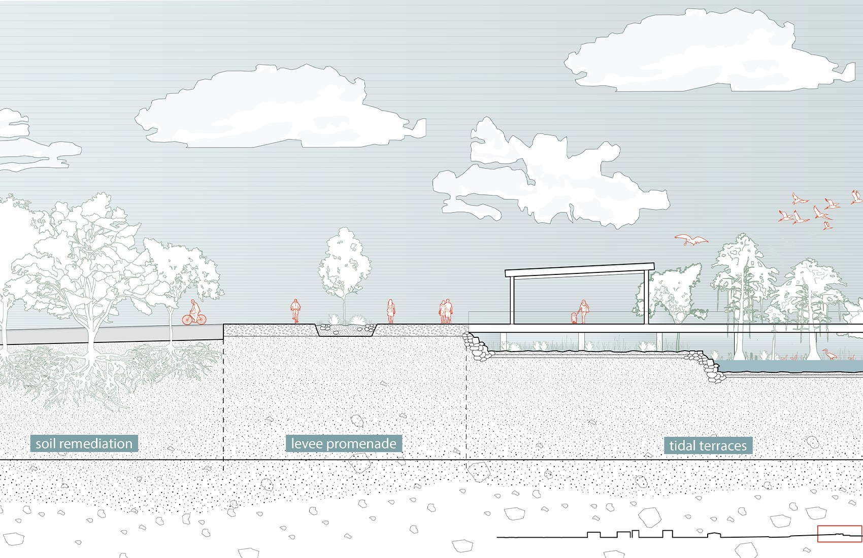 Katie Schultz's thesis project elevation view