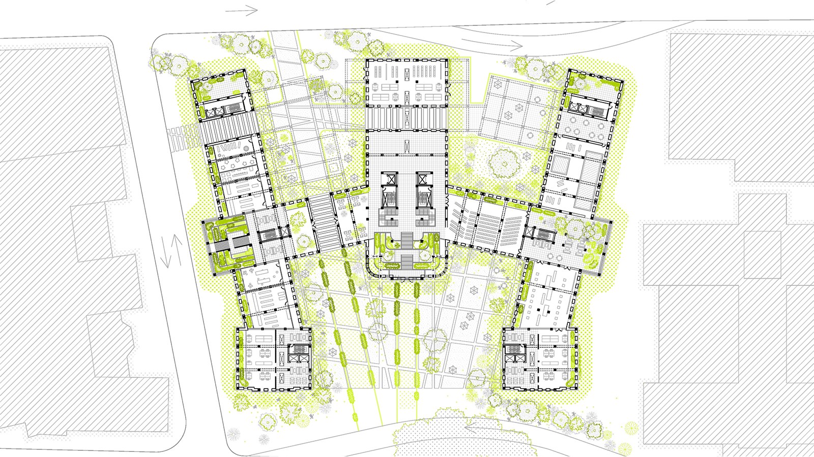 green space in Valentina Mancera and Natalie Rendleman's thesis project