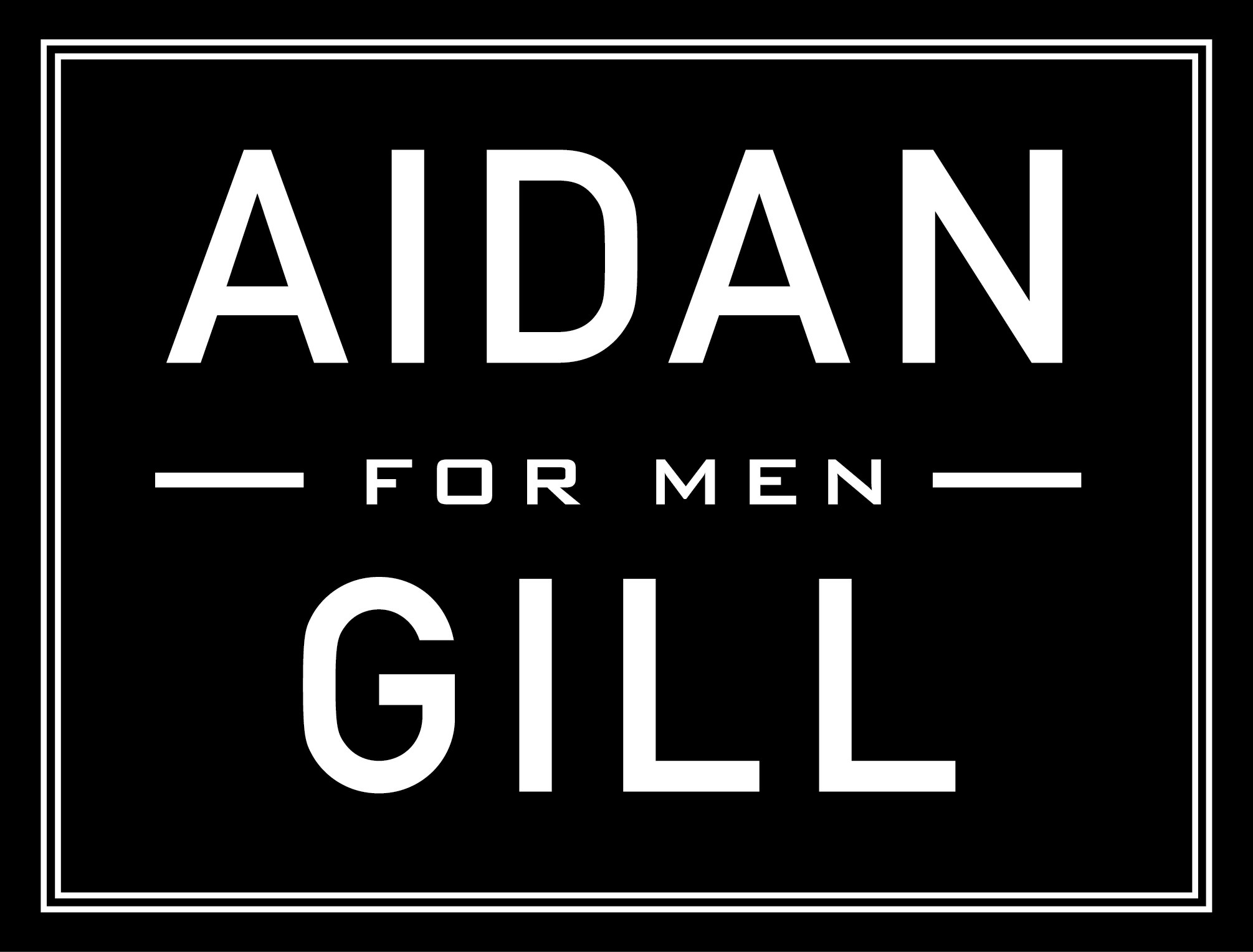 Logo for "Aidan Gill for Men"