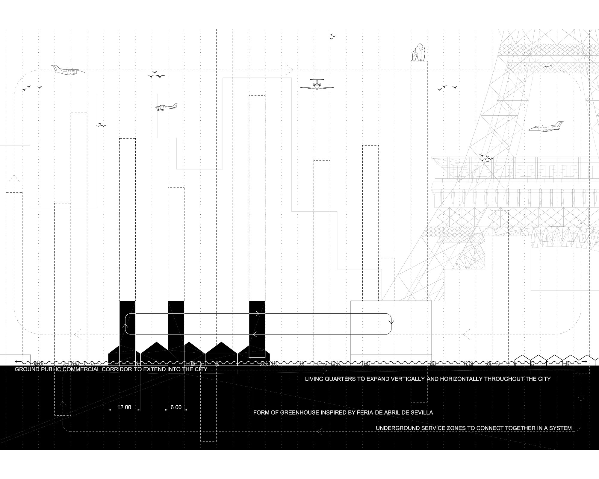 Architecture Through Competitions Research Studio diagram of systems