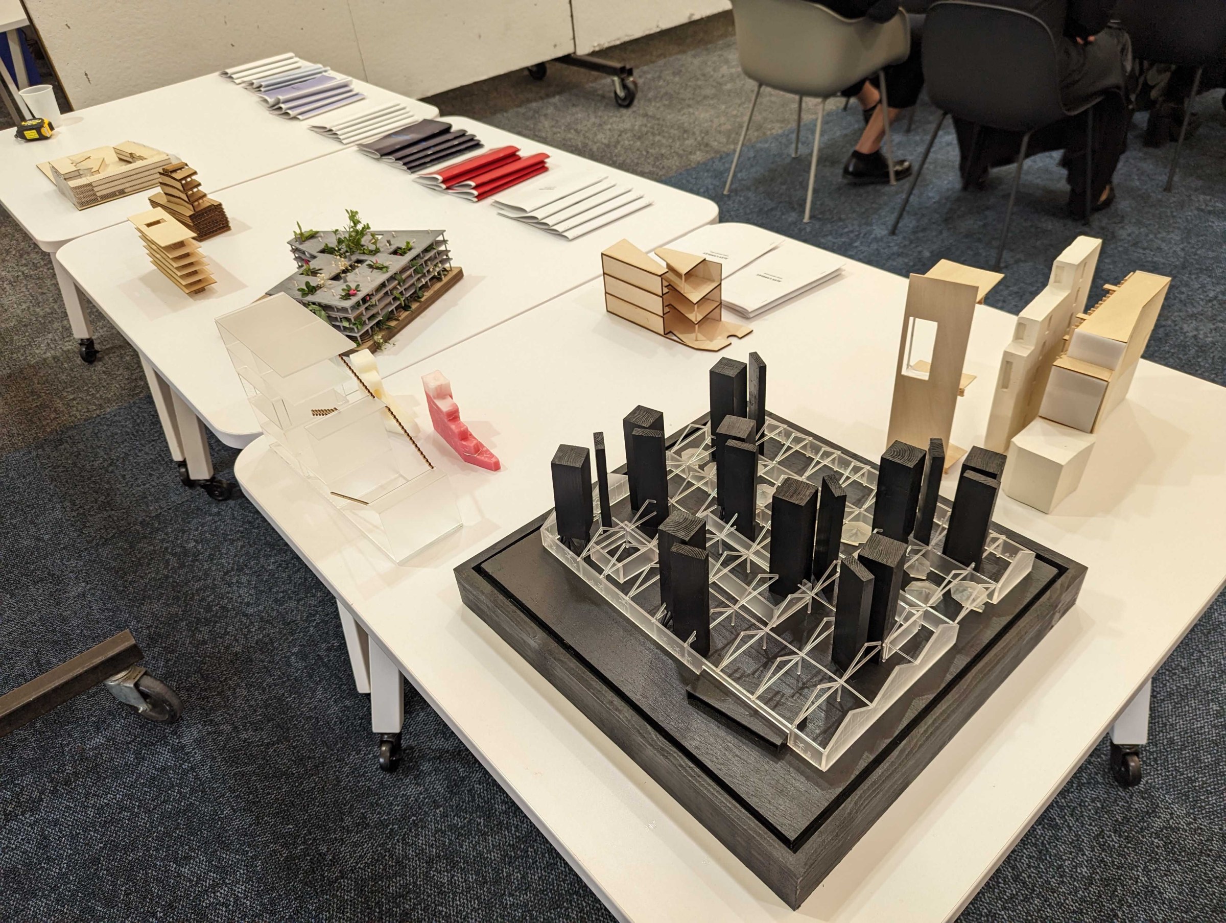 Architecture Through Competitions Research Studio physical prototypes