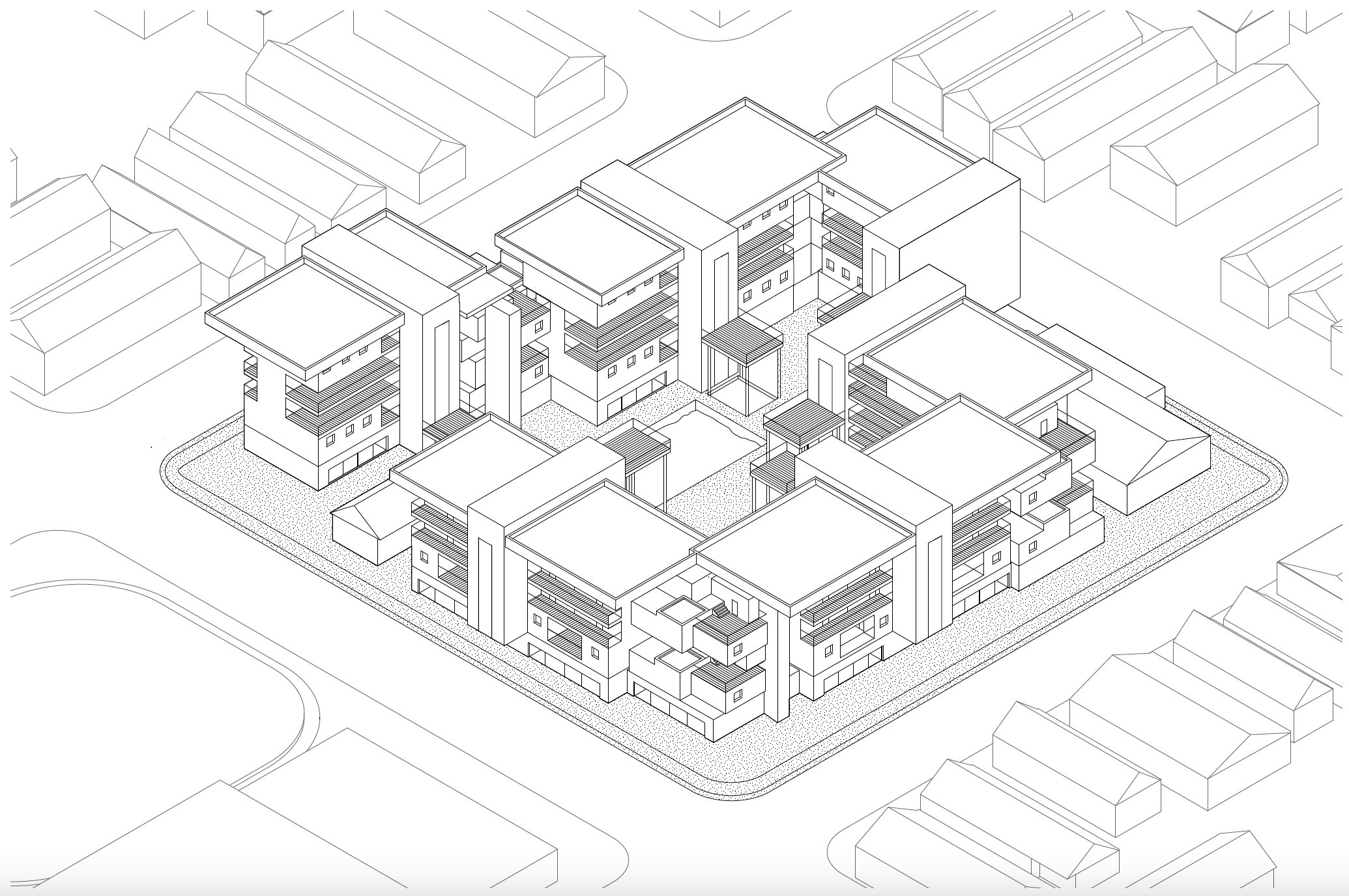 Arch 2022/6022 Spring 2021 axonometric view