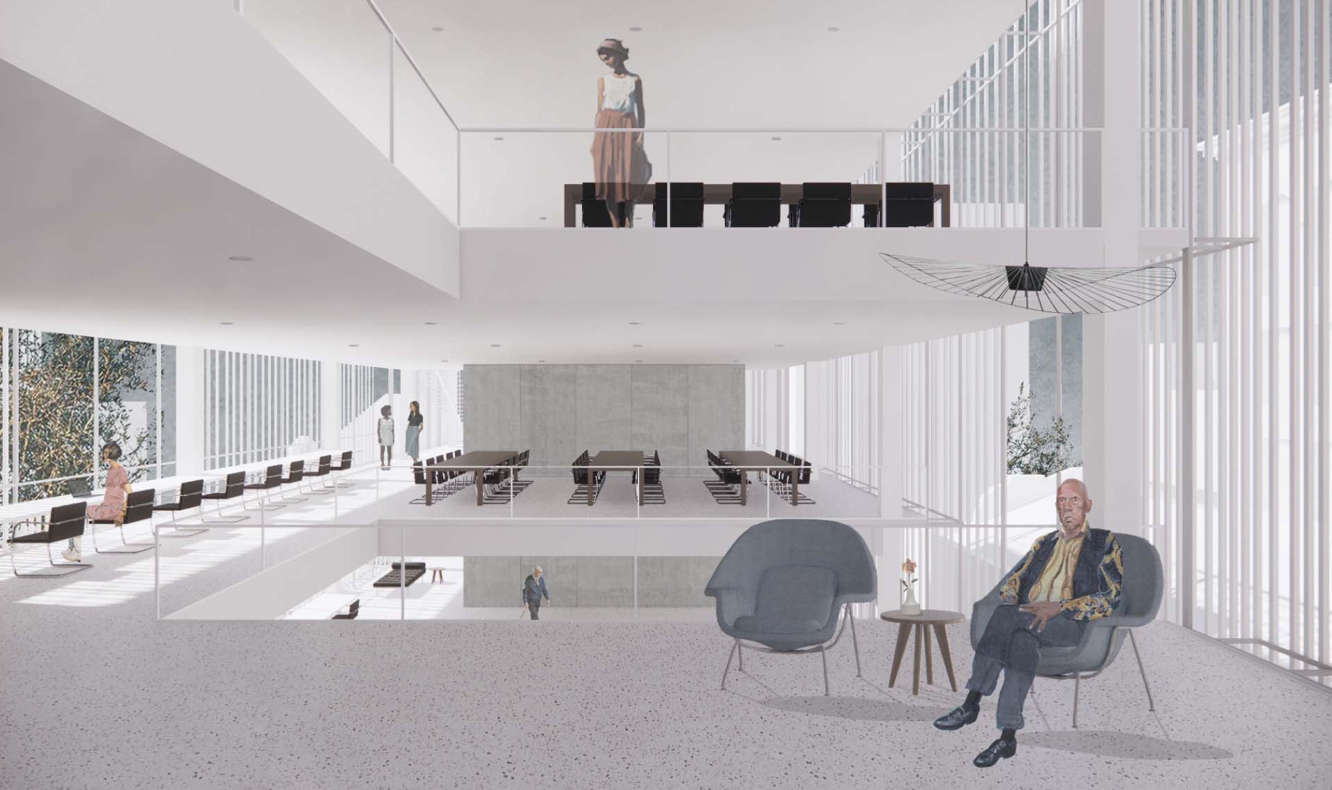 Arch 3032/6032 Spring 2021 interior rendering