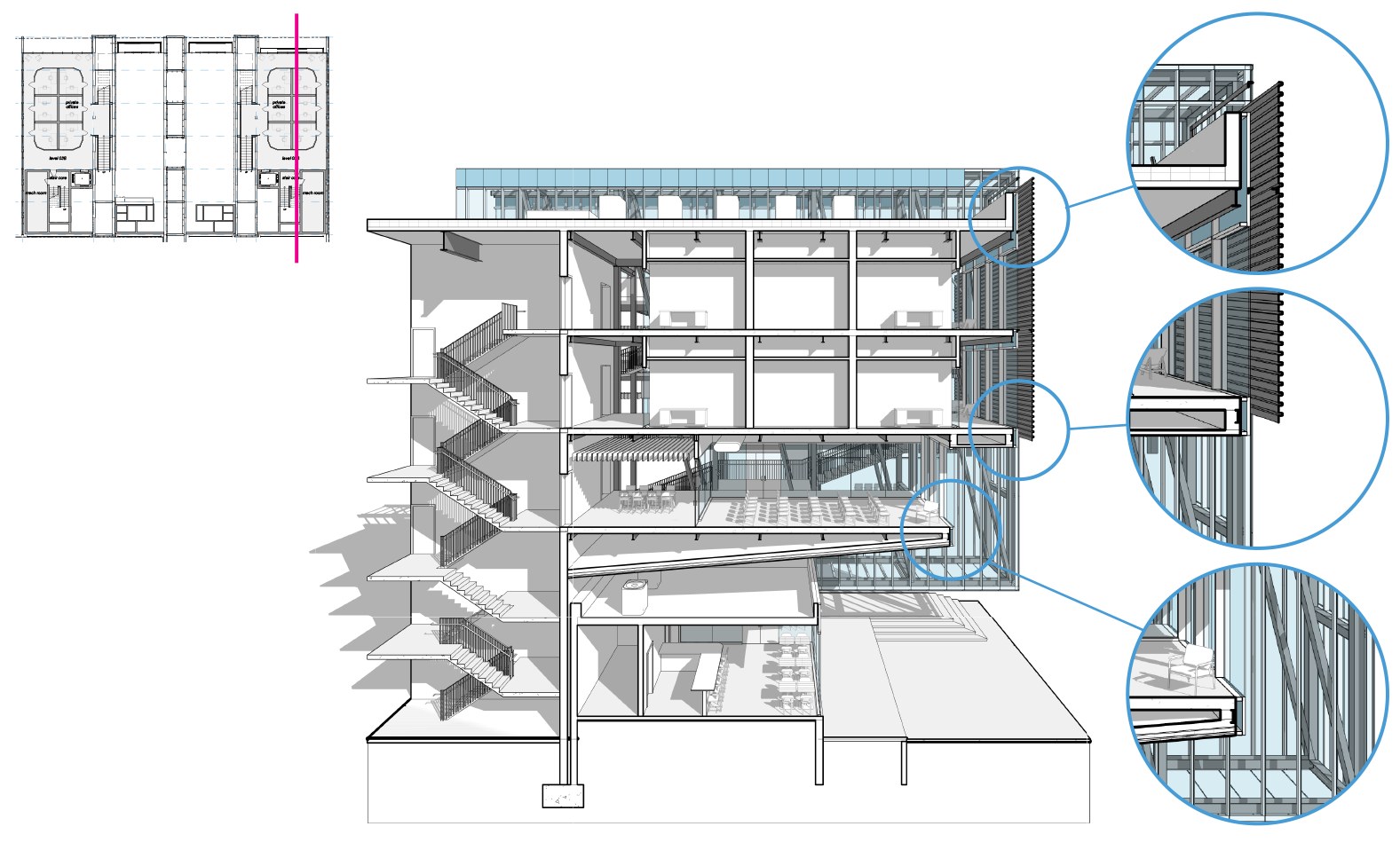 ARCH 3032/ 6032 Spring 2022 Student Work : section perspective