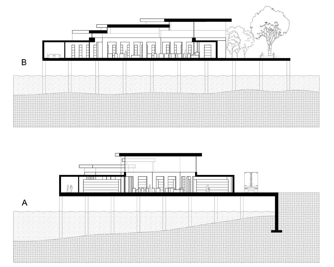 ARCH 1012 Spring 2022 A and B section view