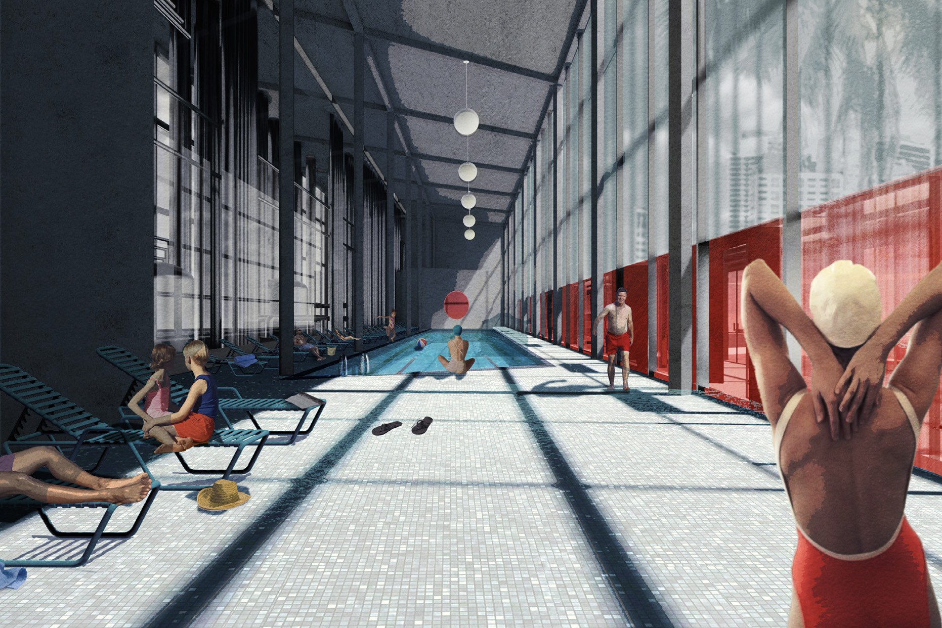 Leah Bohatch and Camille Kreisel's thesis: spa pool rendering