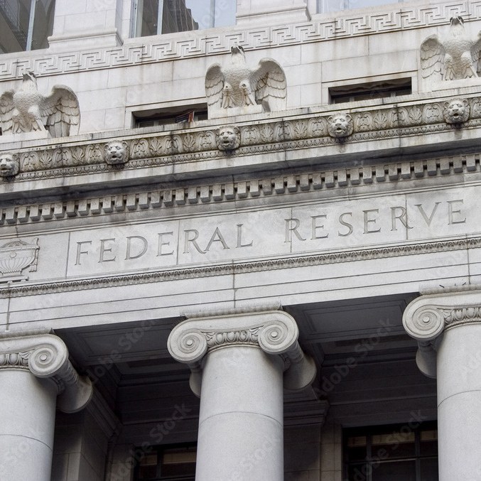 Exterior of the federal reserve building 