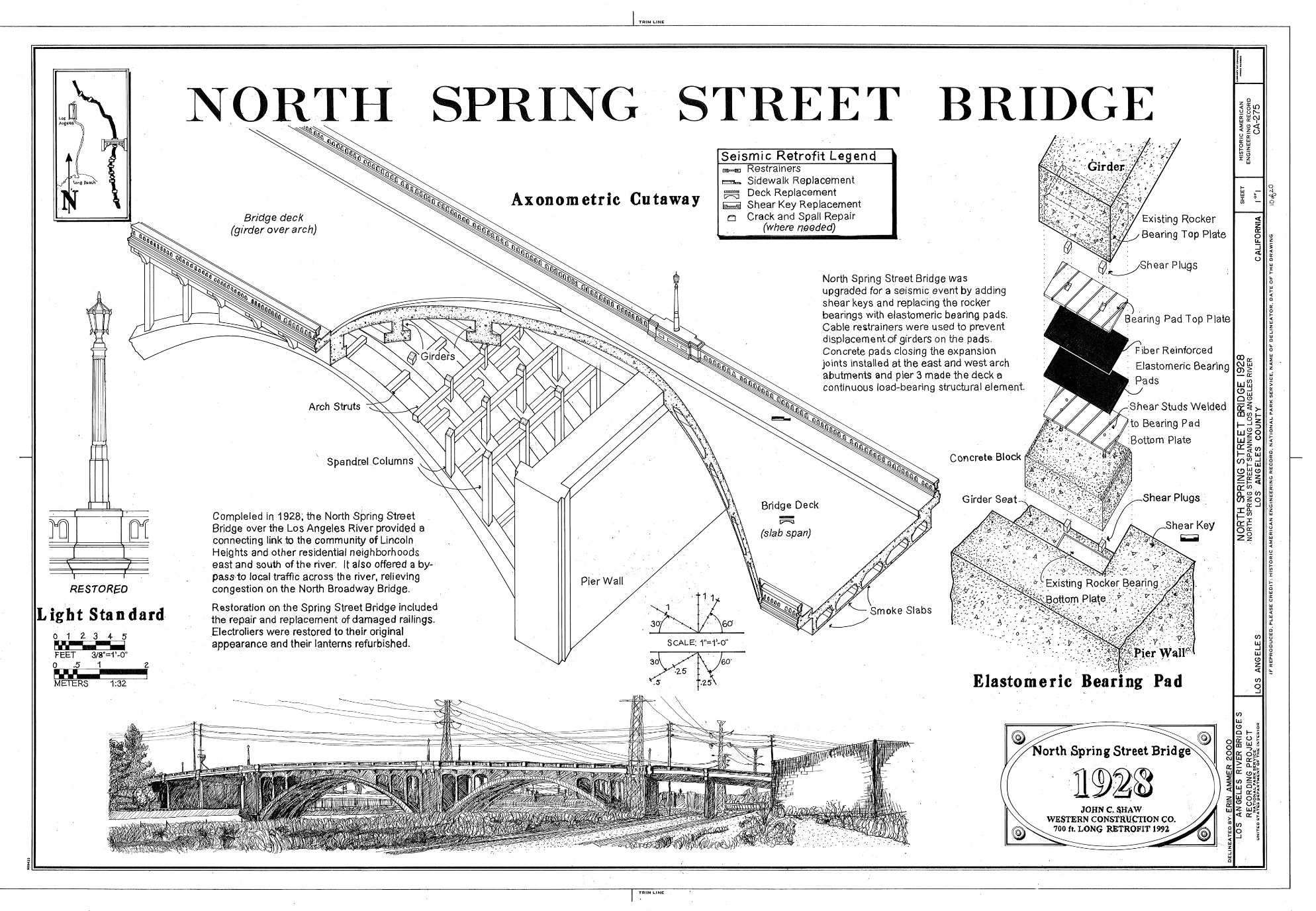 North Spring Street Bridge drawing