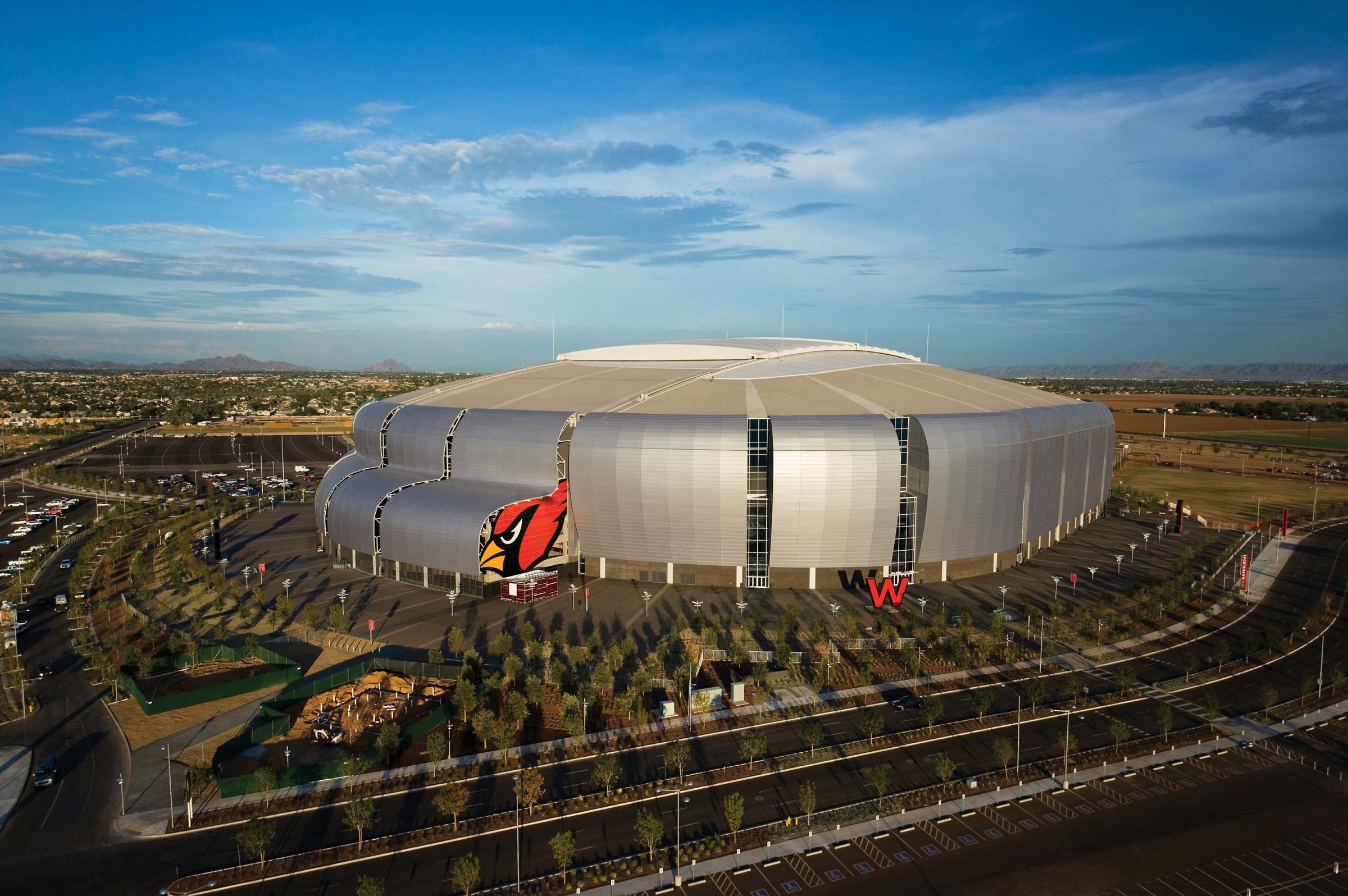 aerial image of State Farm Stadium