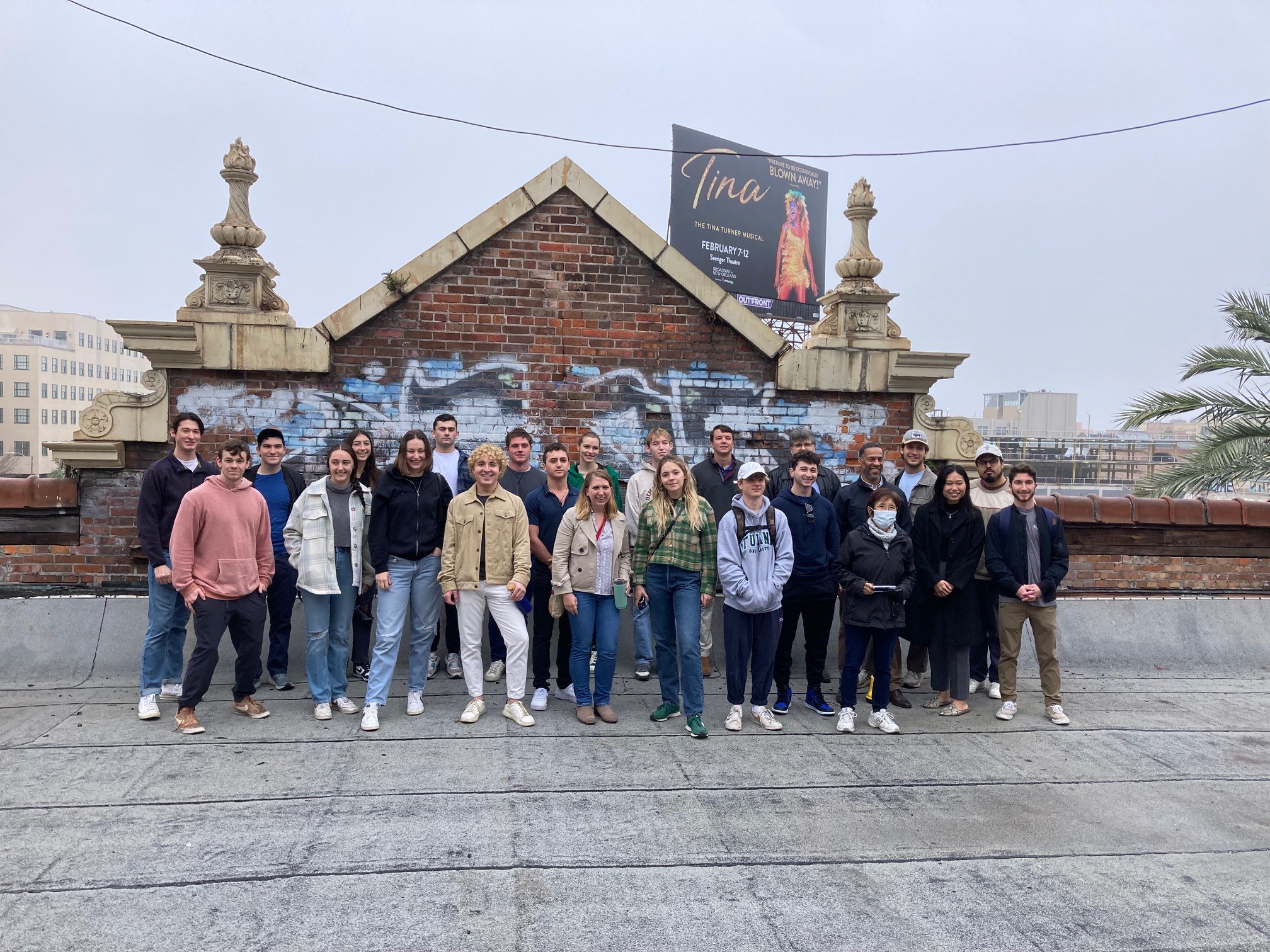 SRED 3080 Class on the roof of the Loews State Palace Theatre