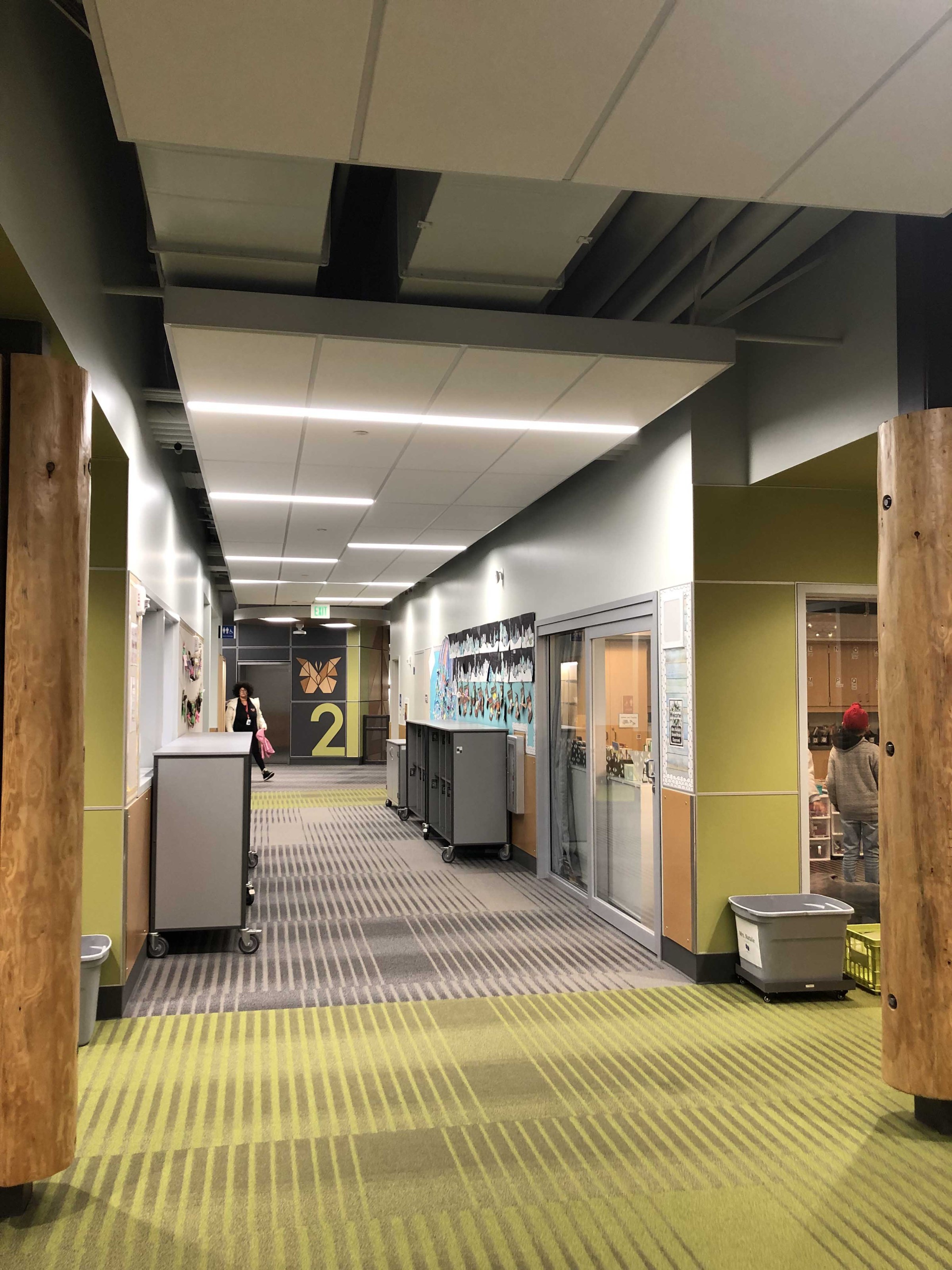 Interior of Ruby Bridges Elementary School, Woodinville WA (photo courtesy of Dykeman Architects)