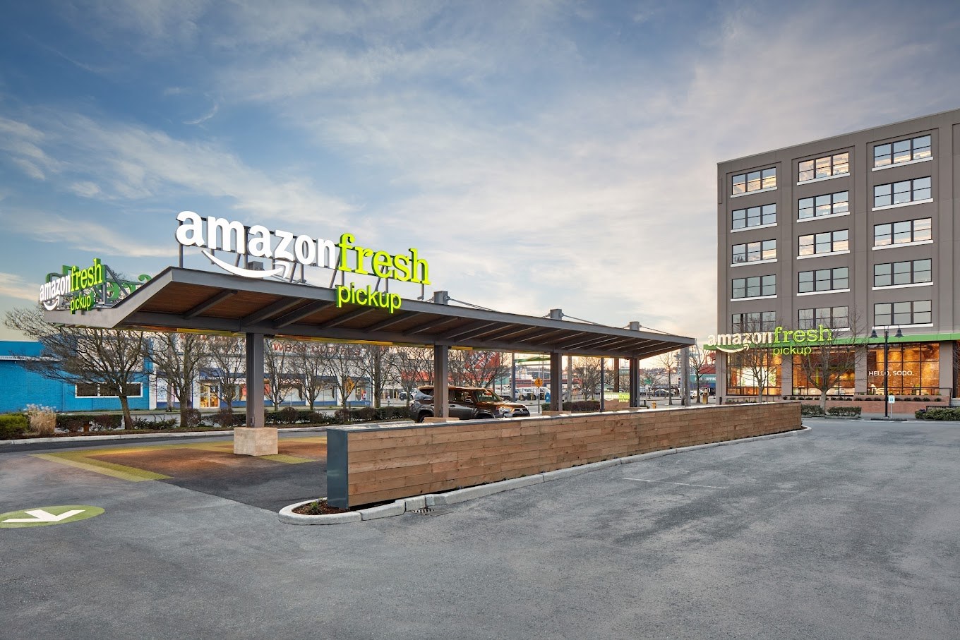 Amazon Fresh Sodo, Seattle WA (photo courtesy of Ware Malcomb Architects)