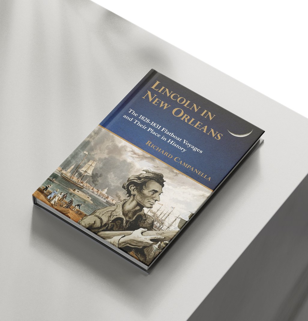 image of book cover mockup for Lincoln in New Orleans