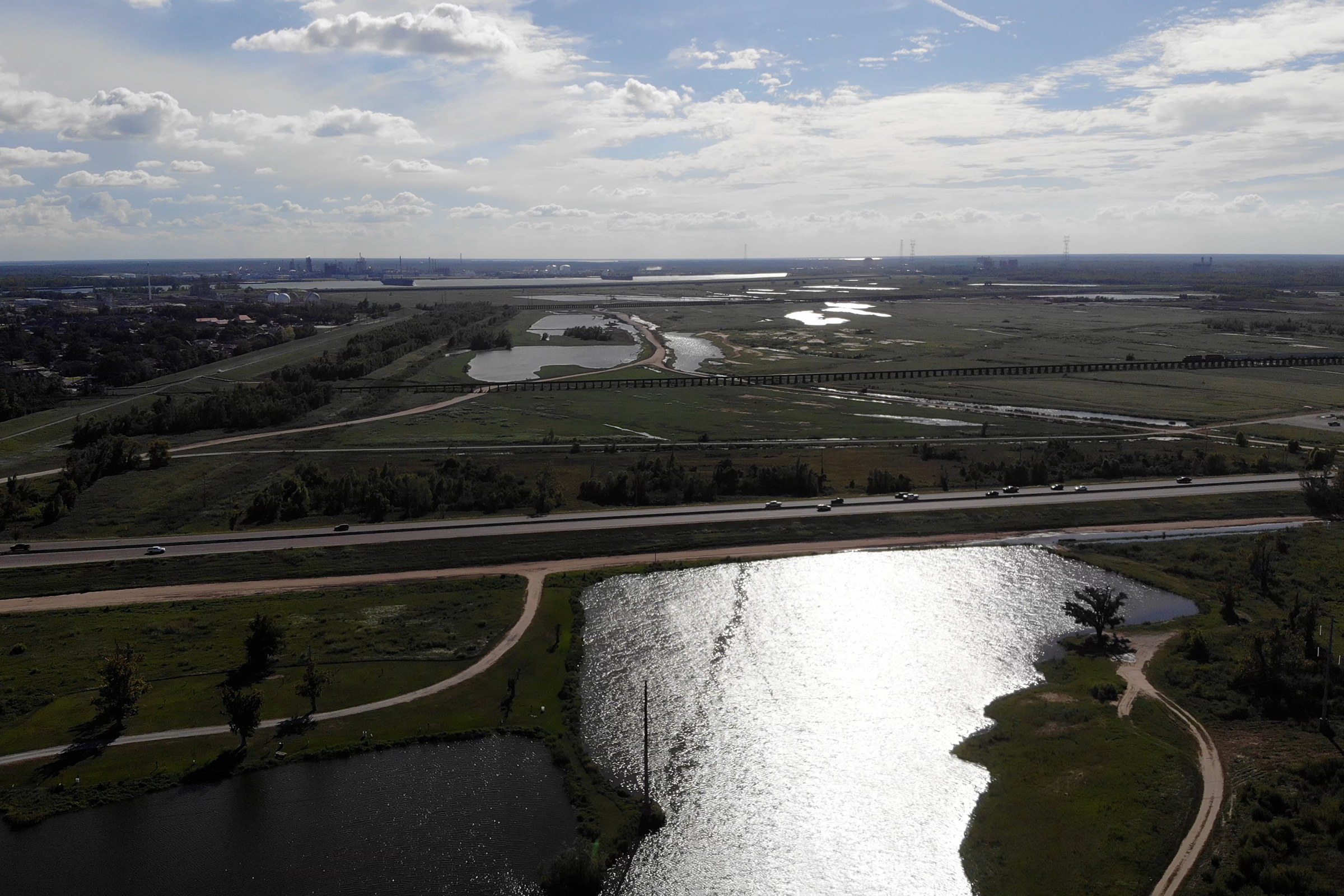 View of Bonnet Carre Spillway from Above