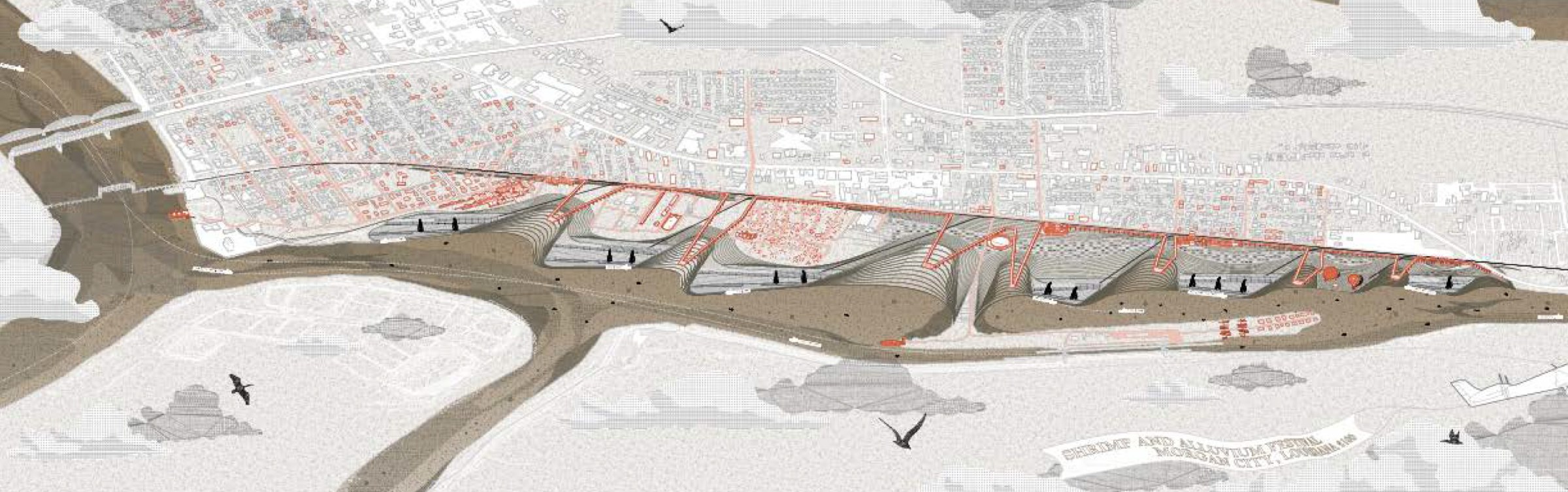 Diagram of Morgan City Imagined in 2100