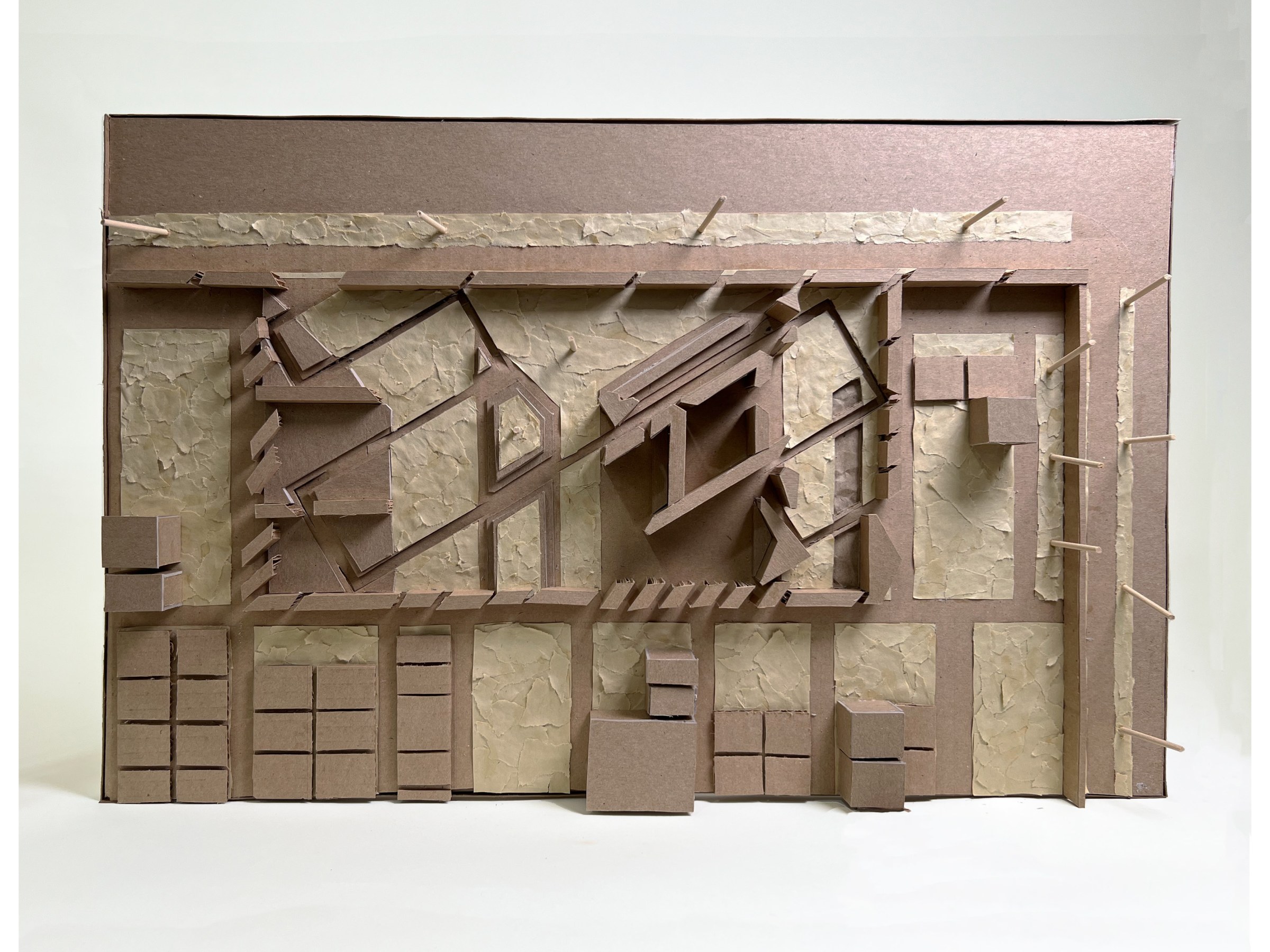 Building Model Made of Chipboard