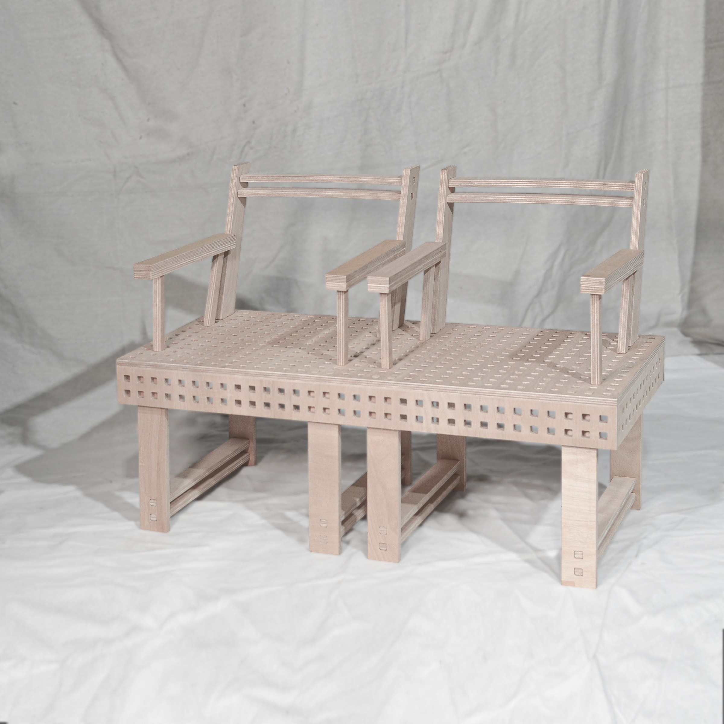 Portmanteau Modular Bench by Olivia Roginson