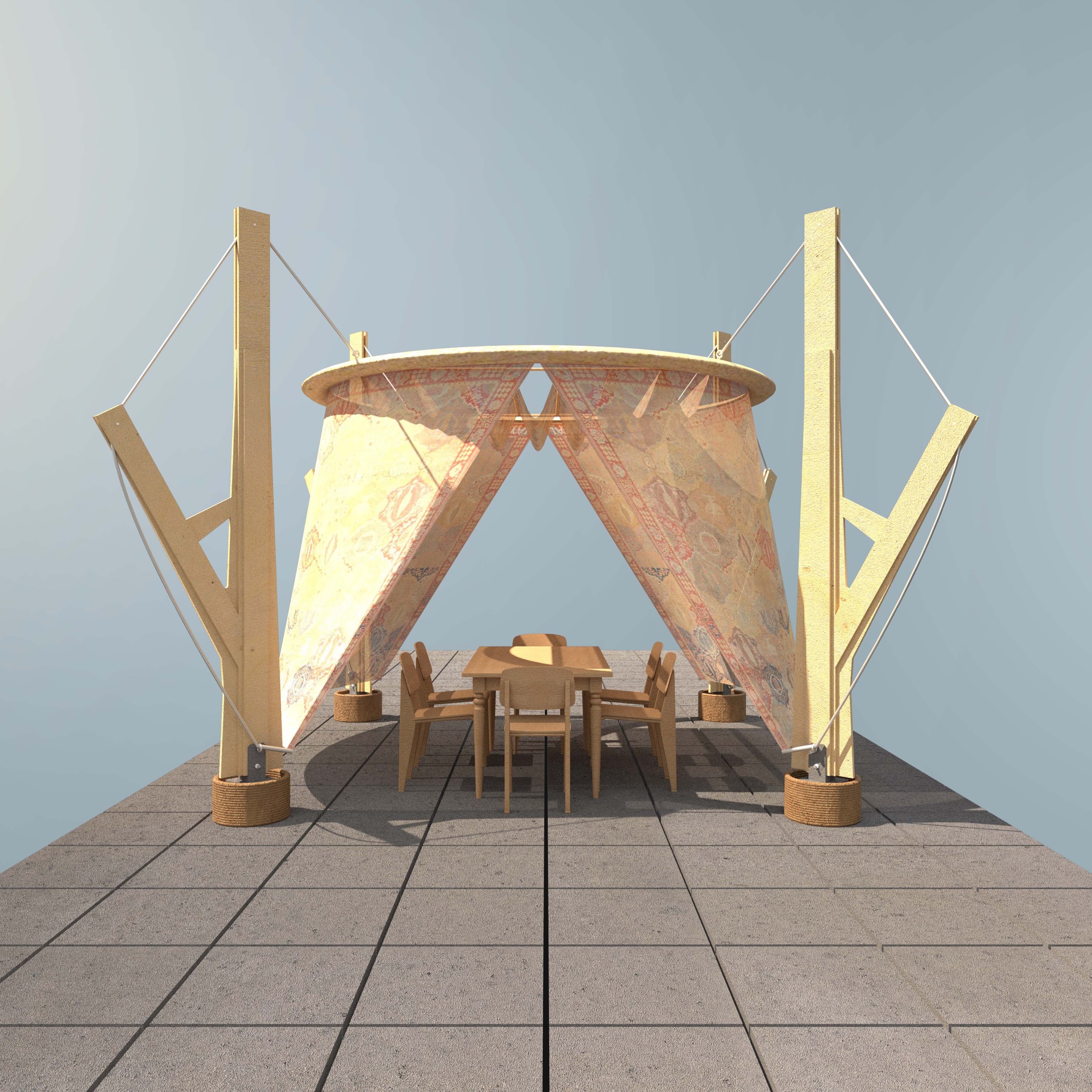 A sukkah design.