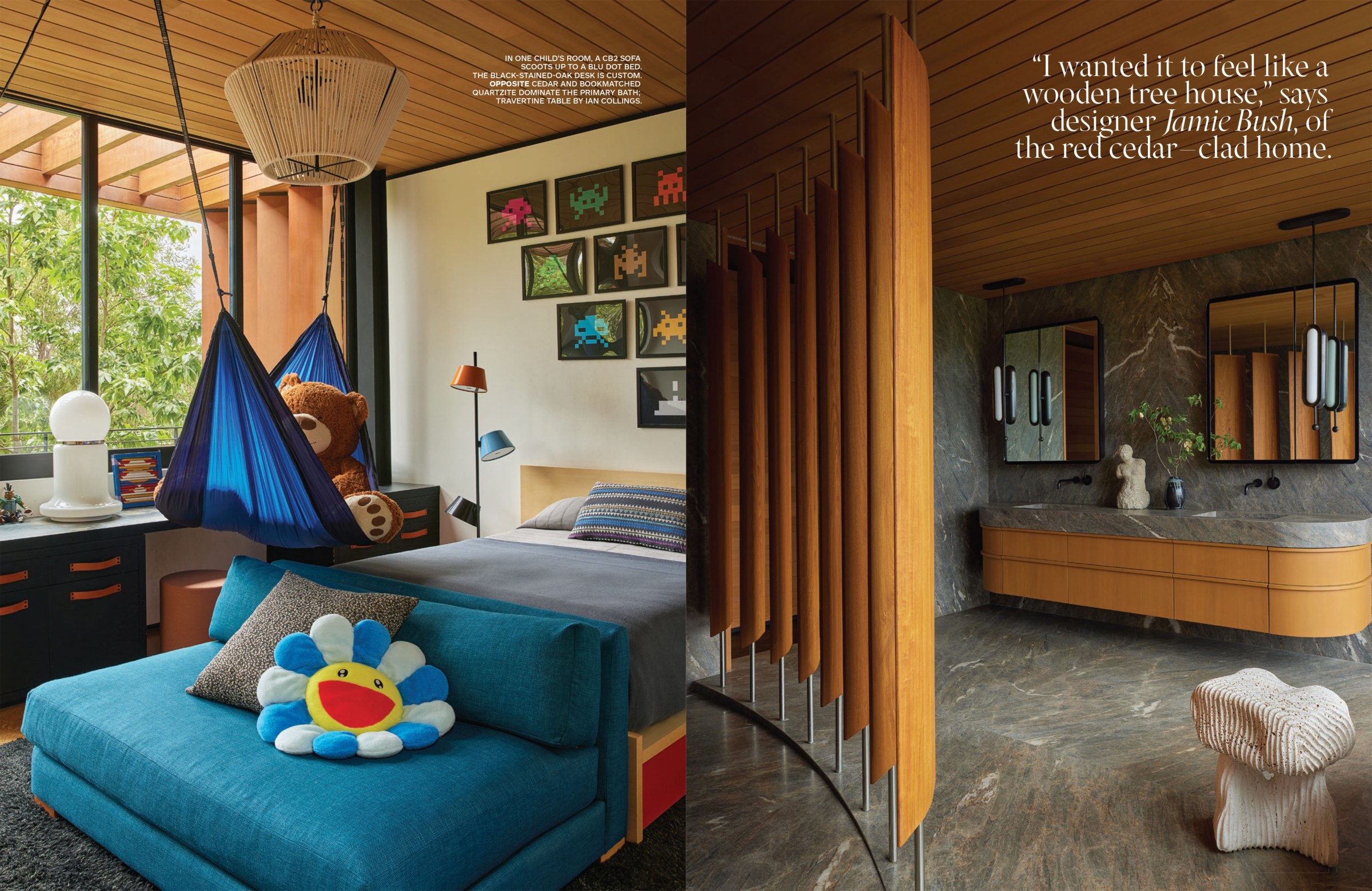 Bush and Thompson home design for Architectural Digest.