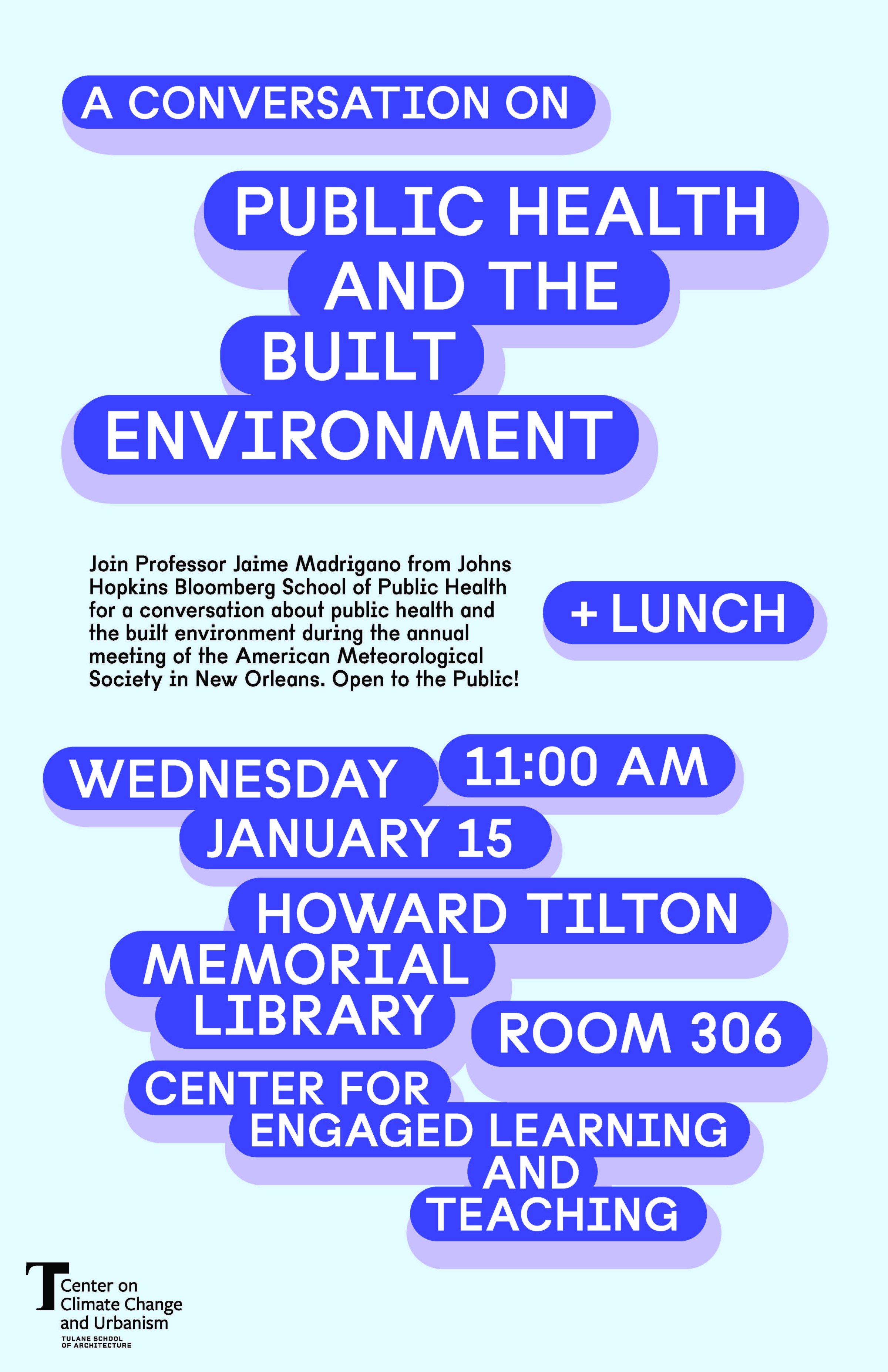 Public Health and the Built Environment Flyer