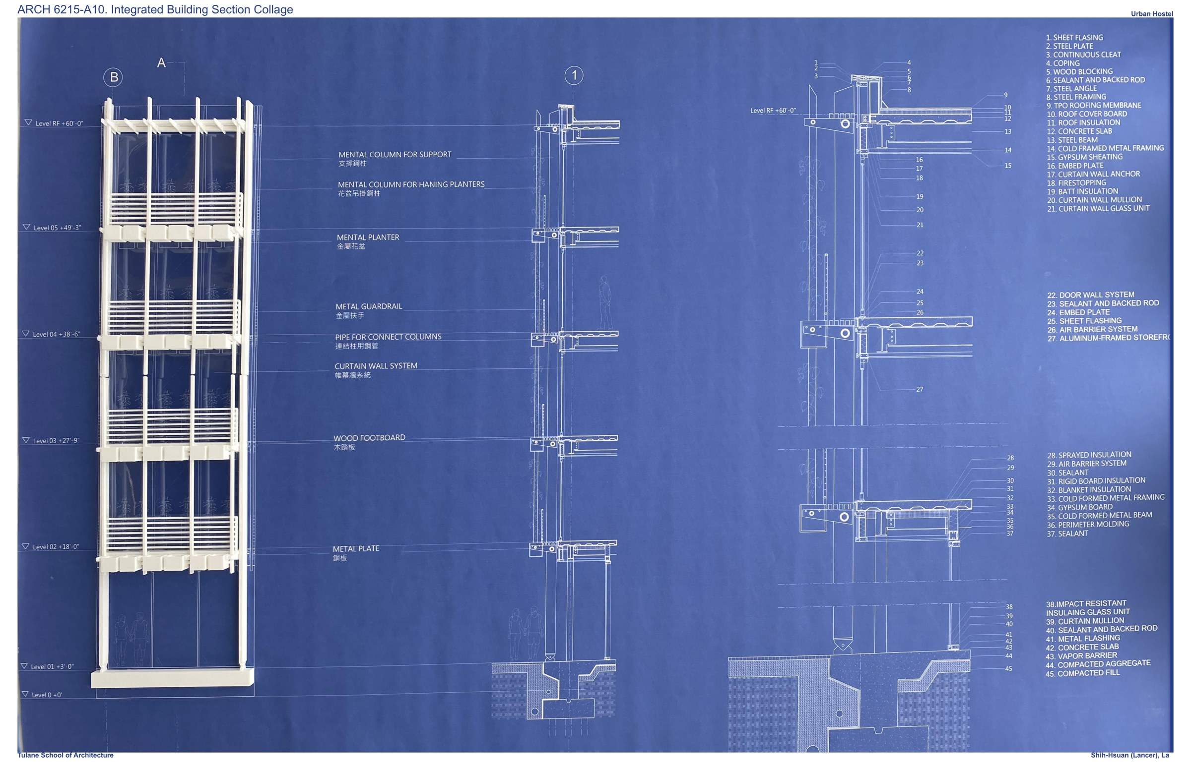 Integrated Building Section Collage