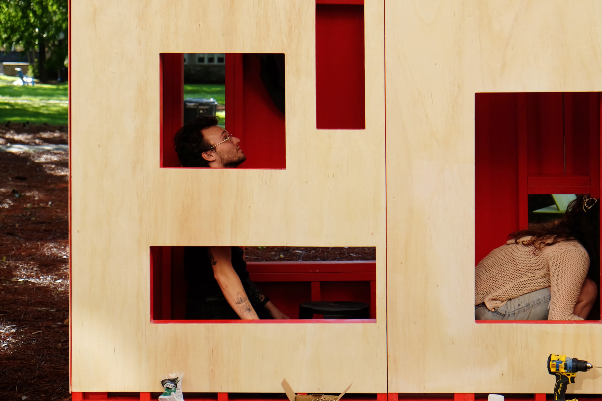 Close Up of Playground Installation