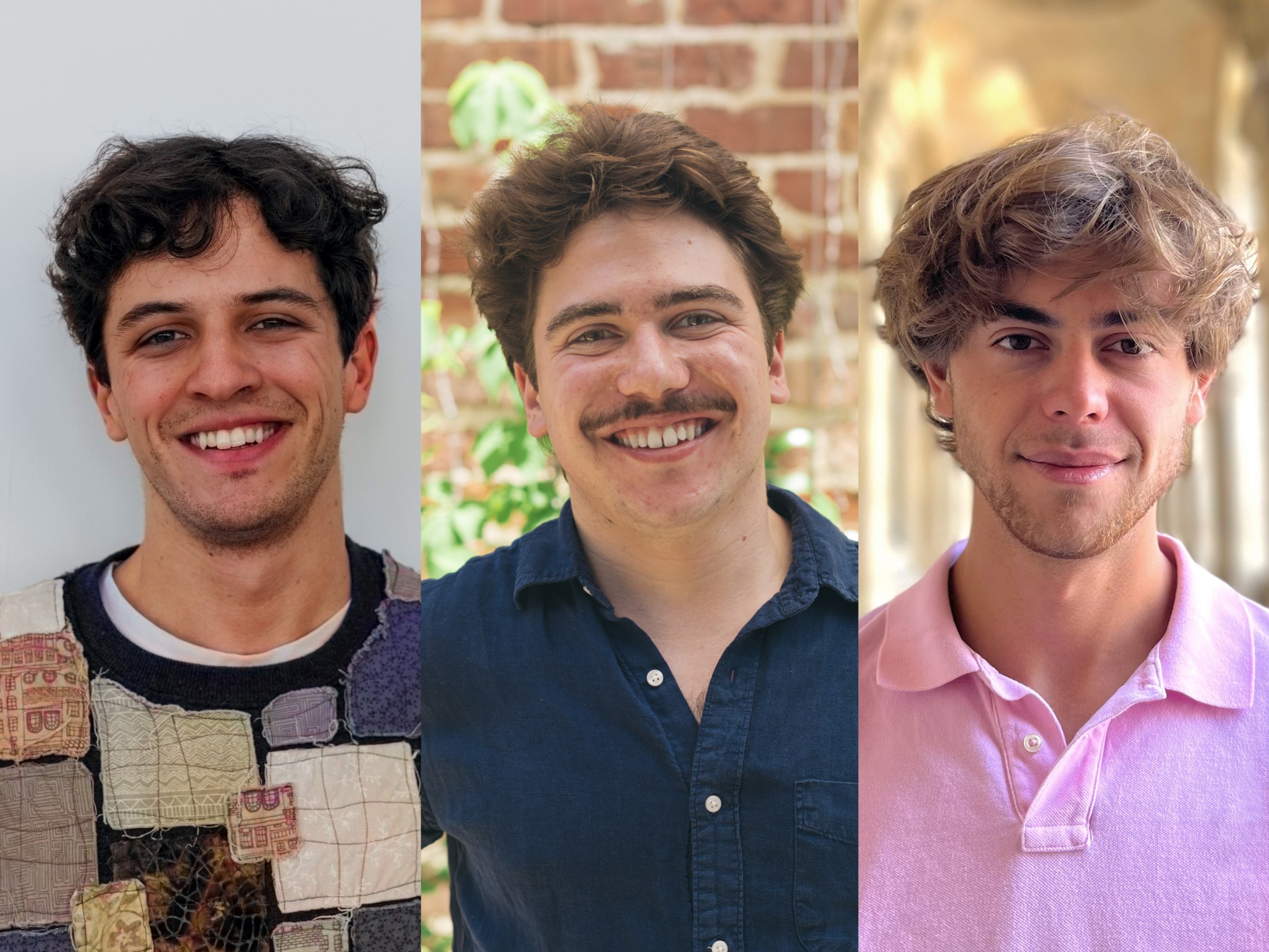 Headshots of Michael Bell, Ben Cornett, and Brandon Gicquel.