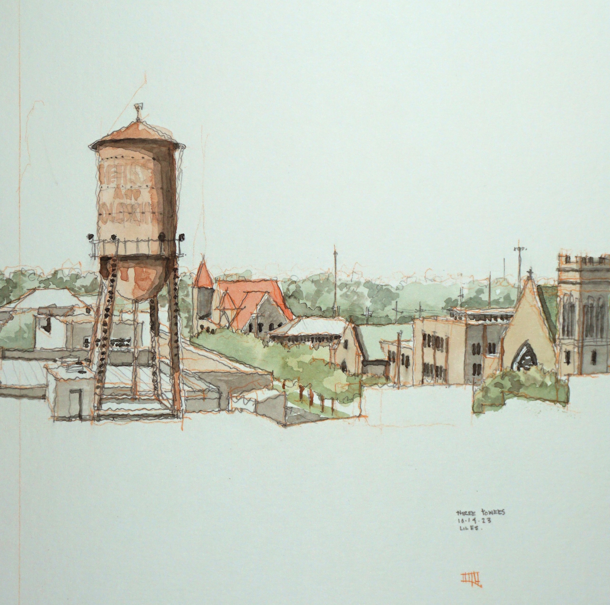 Liles Tower Painting Square