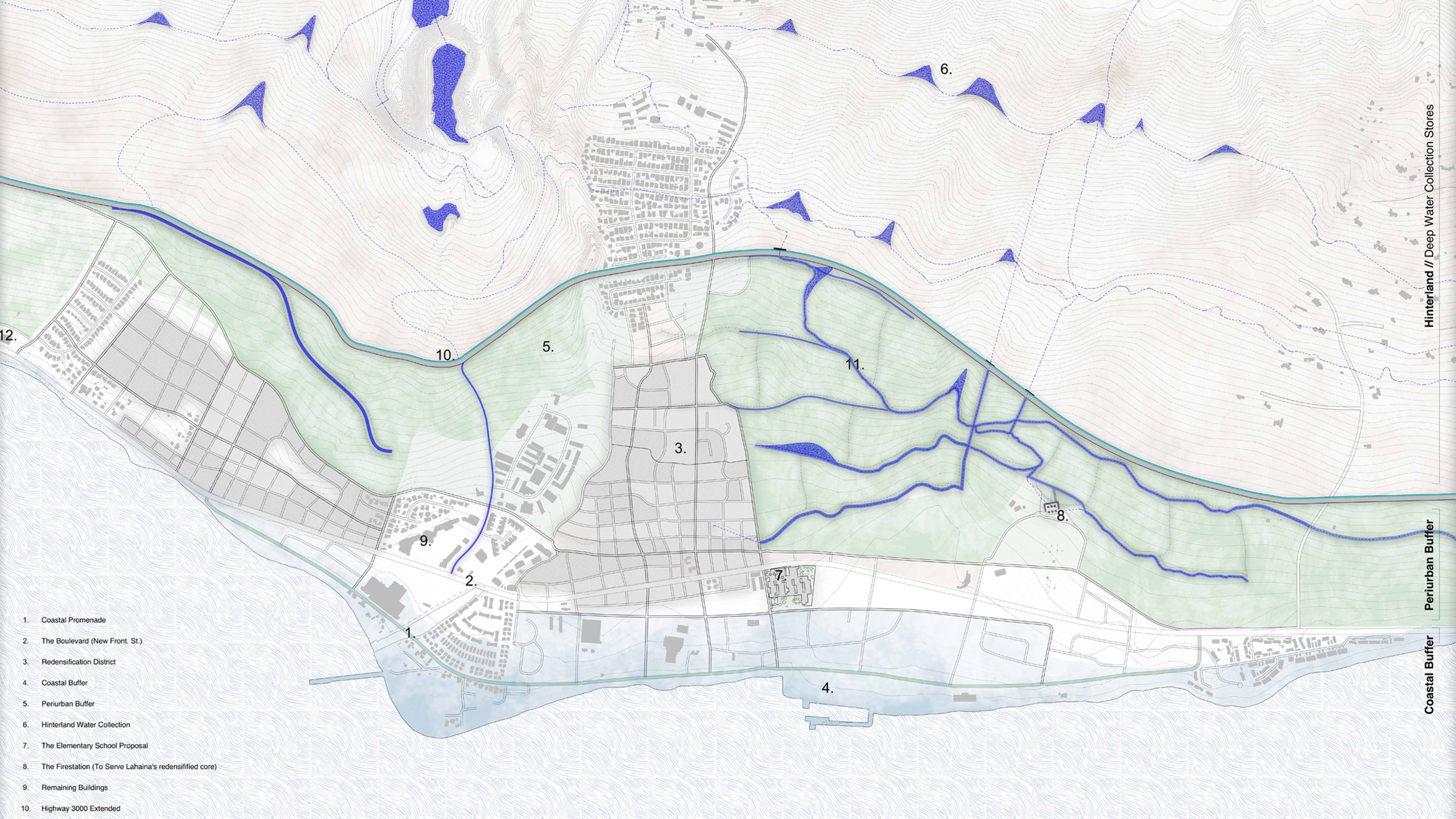 Map of community in which the proposed fire station would be built