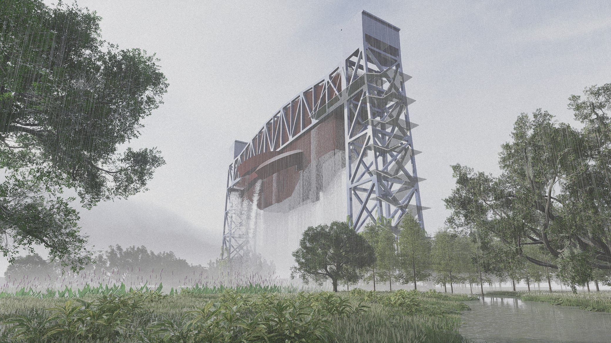 Design reimagining the Florida Avenue Bridge in New Orleans 