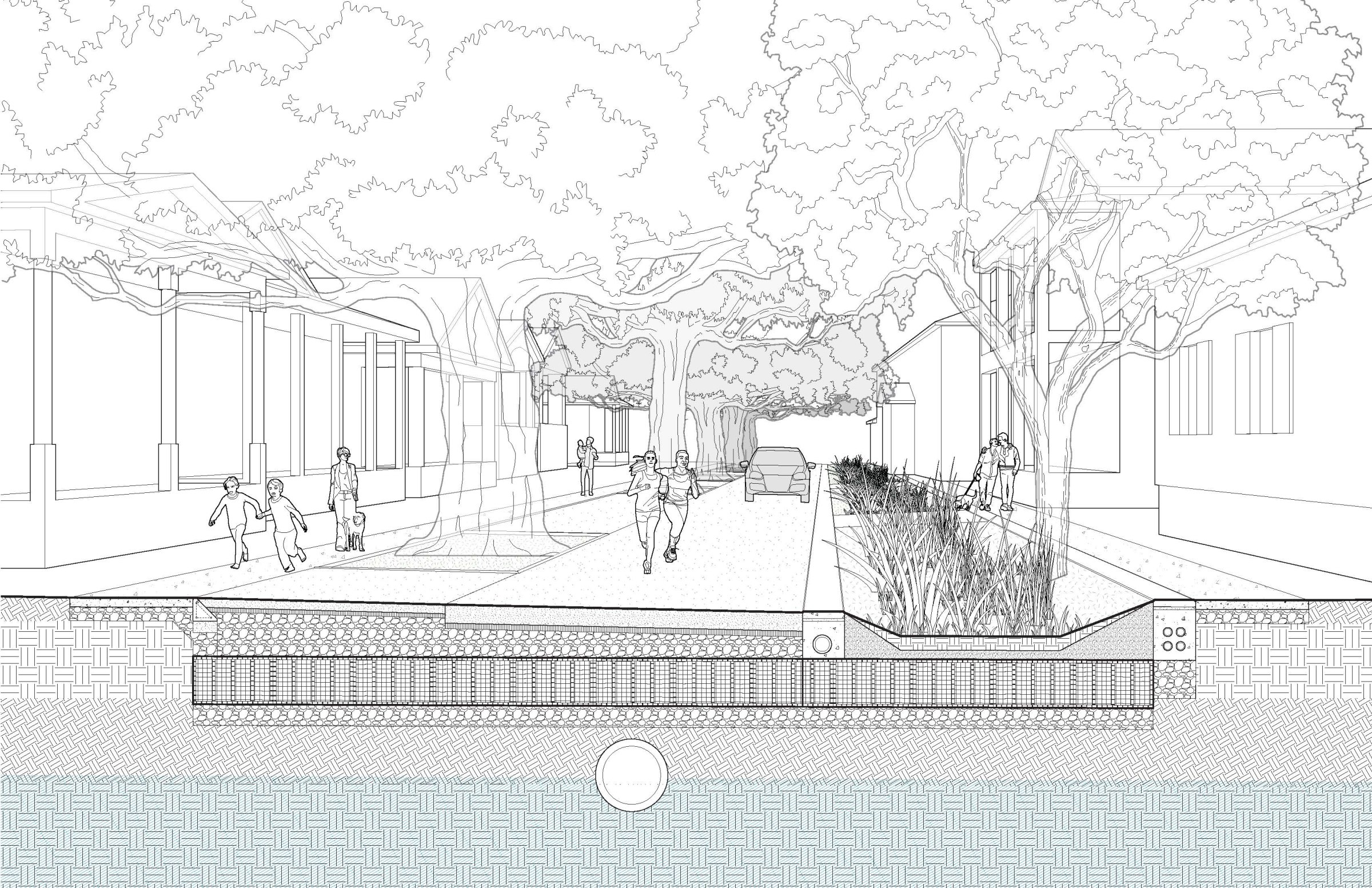 New Orleans Public Space Project Drawing