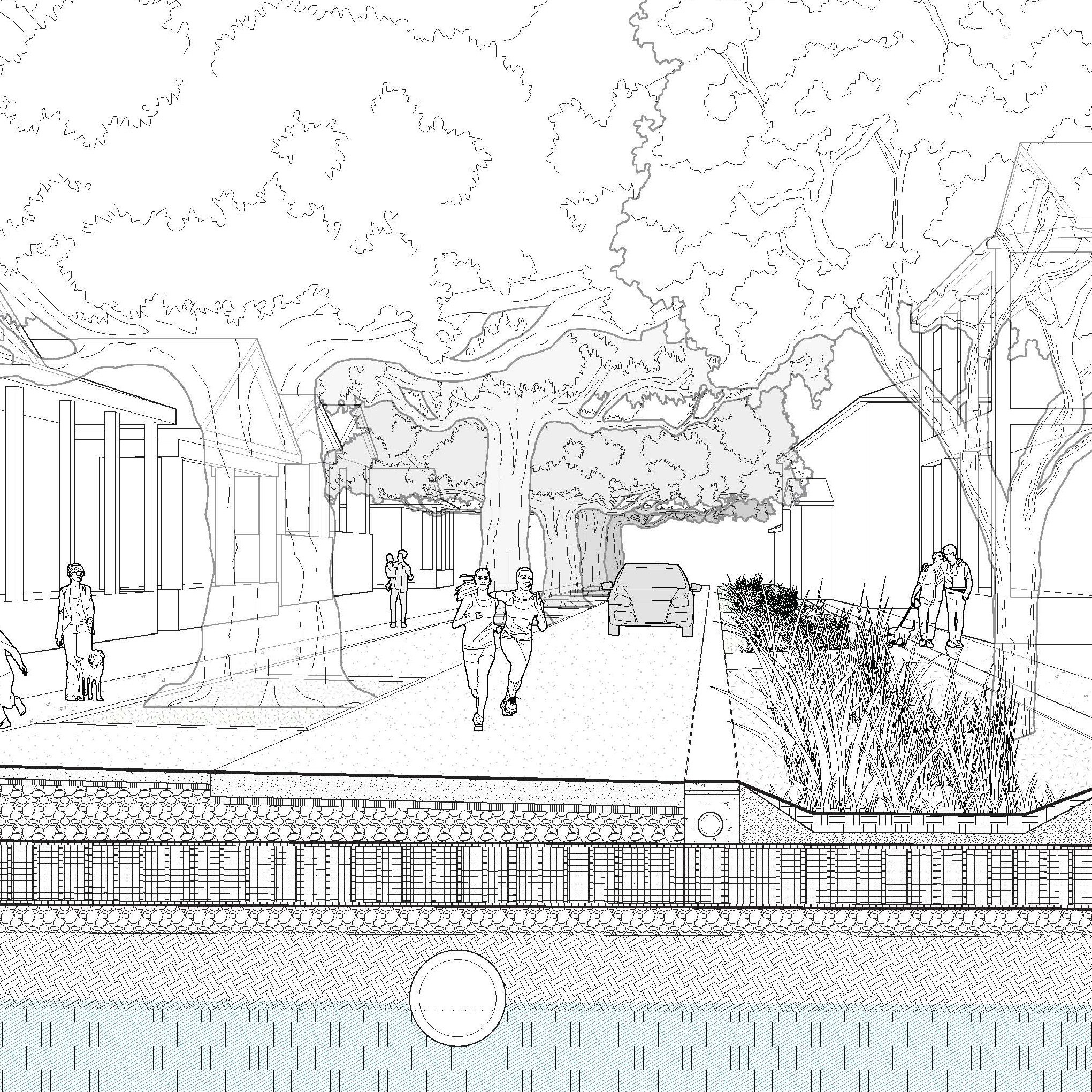 New Orleans Public Space Project Drawing