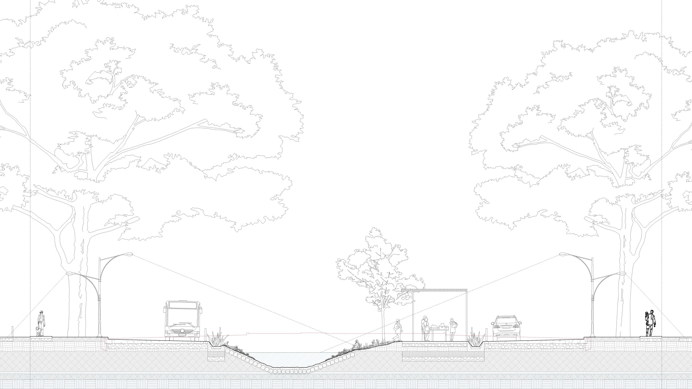 New Orleans Public Space Project Drawing