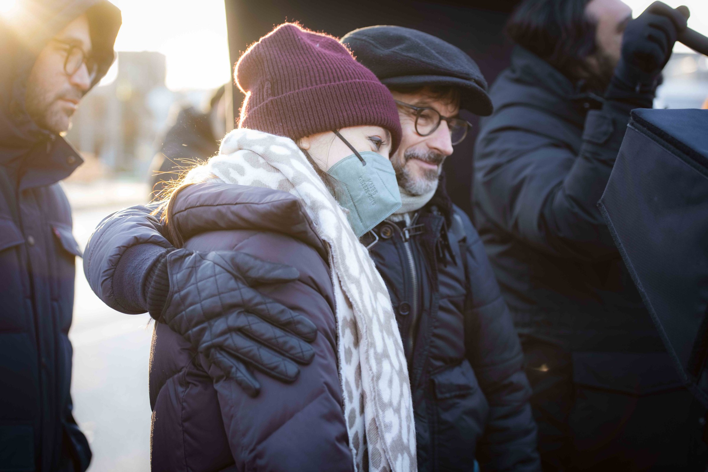 Gerchak on the set of Lost and Found in Cleveland