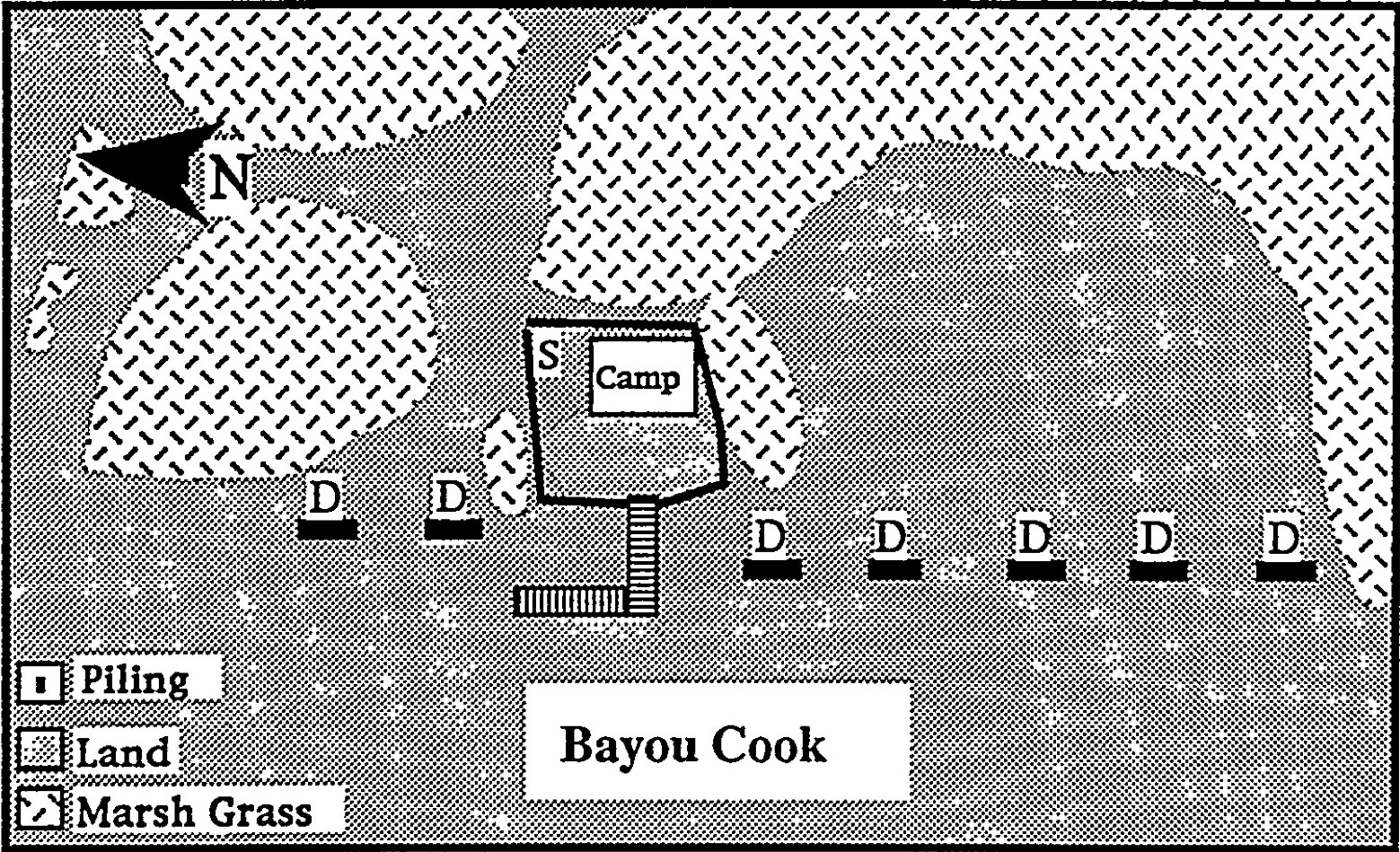 Diagram illustration the deployment of William Mouton's beach cones