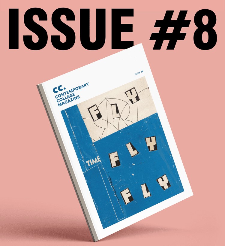 Shot of the cover of Issue 8 of Contemporary Collage Magazine