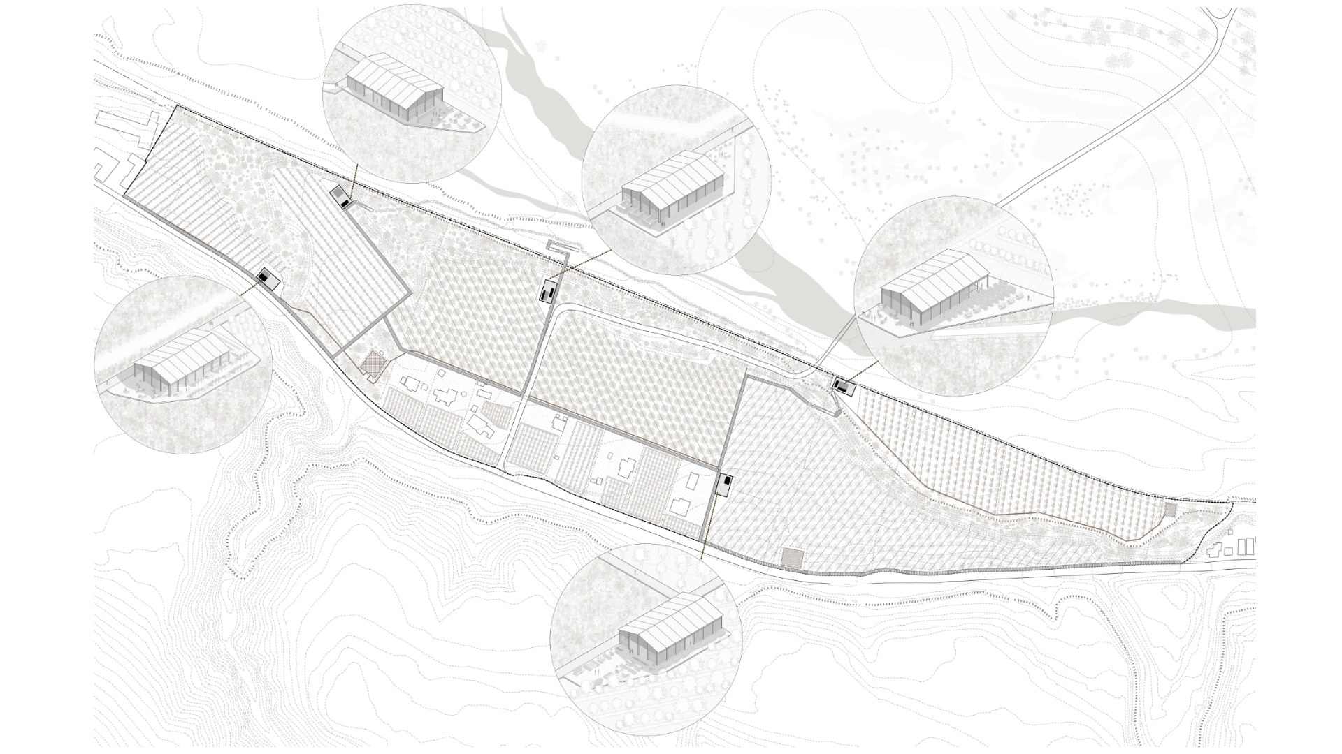 Site map with details by Max Kaplan.