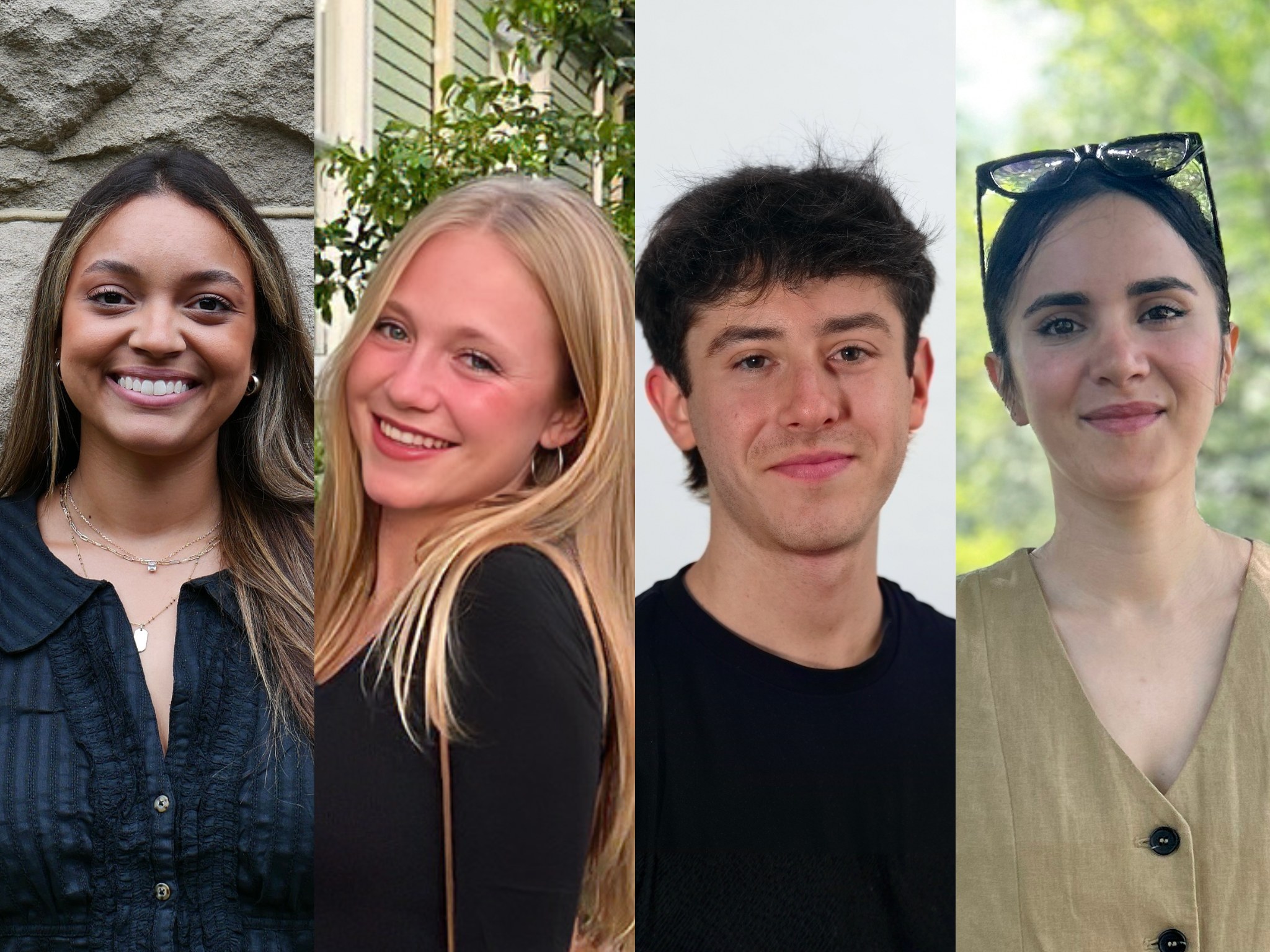 Headshots of four Tulane students selected for Metropolis Future100 list 2026.
